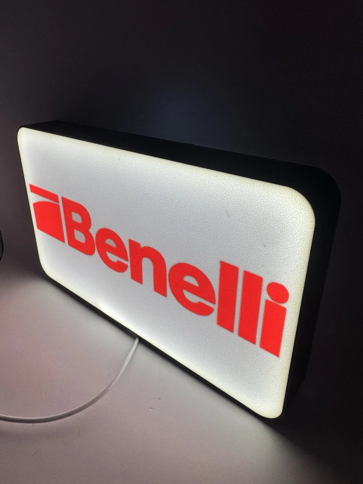 Benelli Firearms Light Up LED Neon Sign - 2A Shooting Reloading Shotgun Pistol