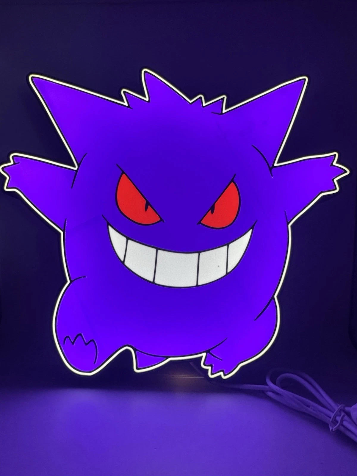 Gengar Pokemon- Light Up LED Sign