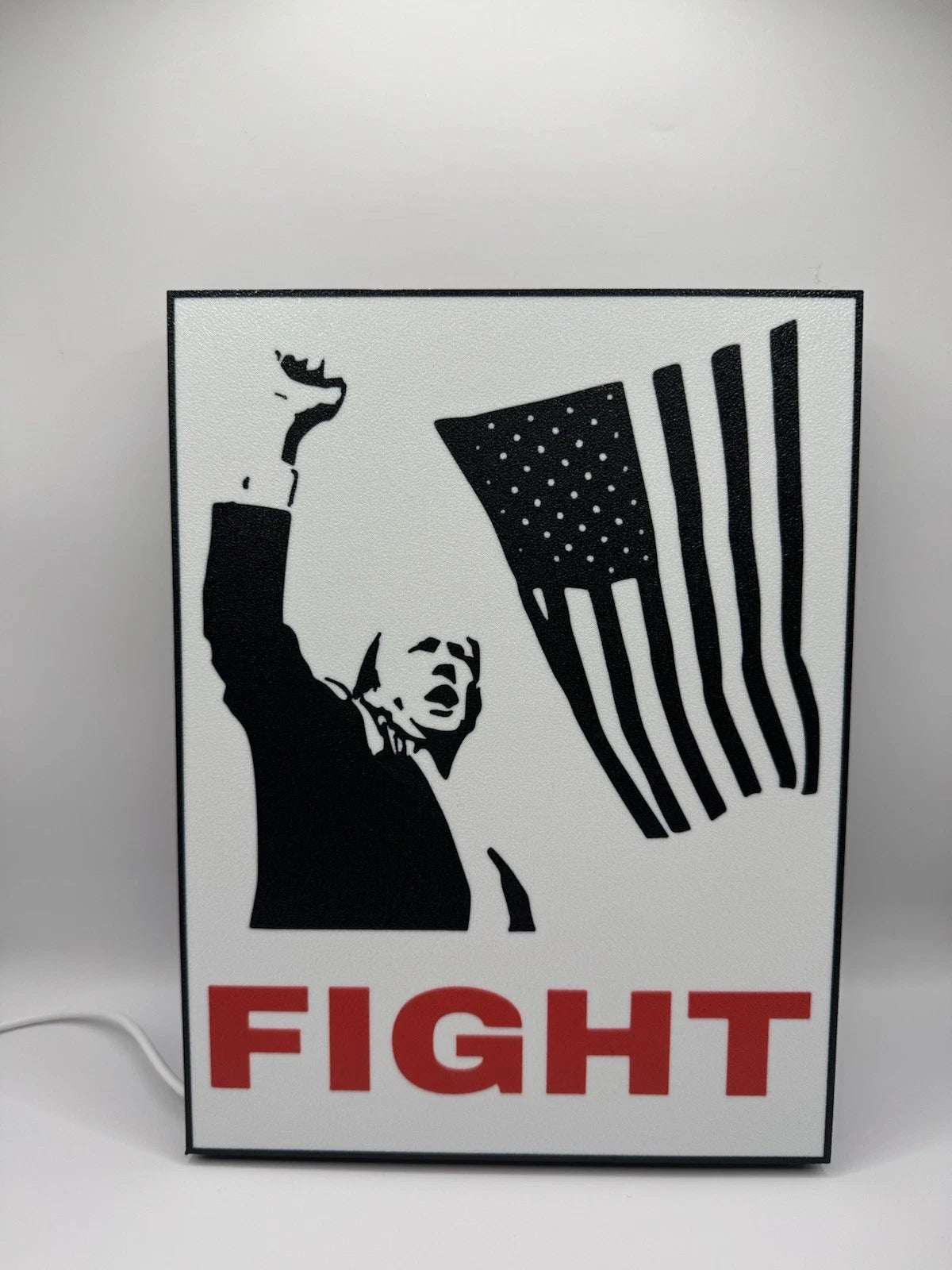 Donald Trump FIGHT - Light Up LED Sign