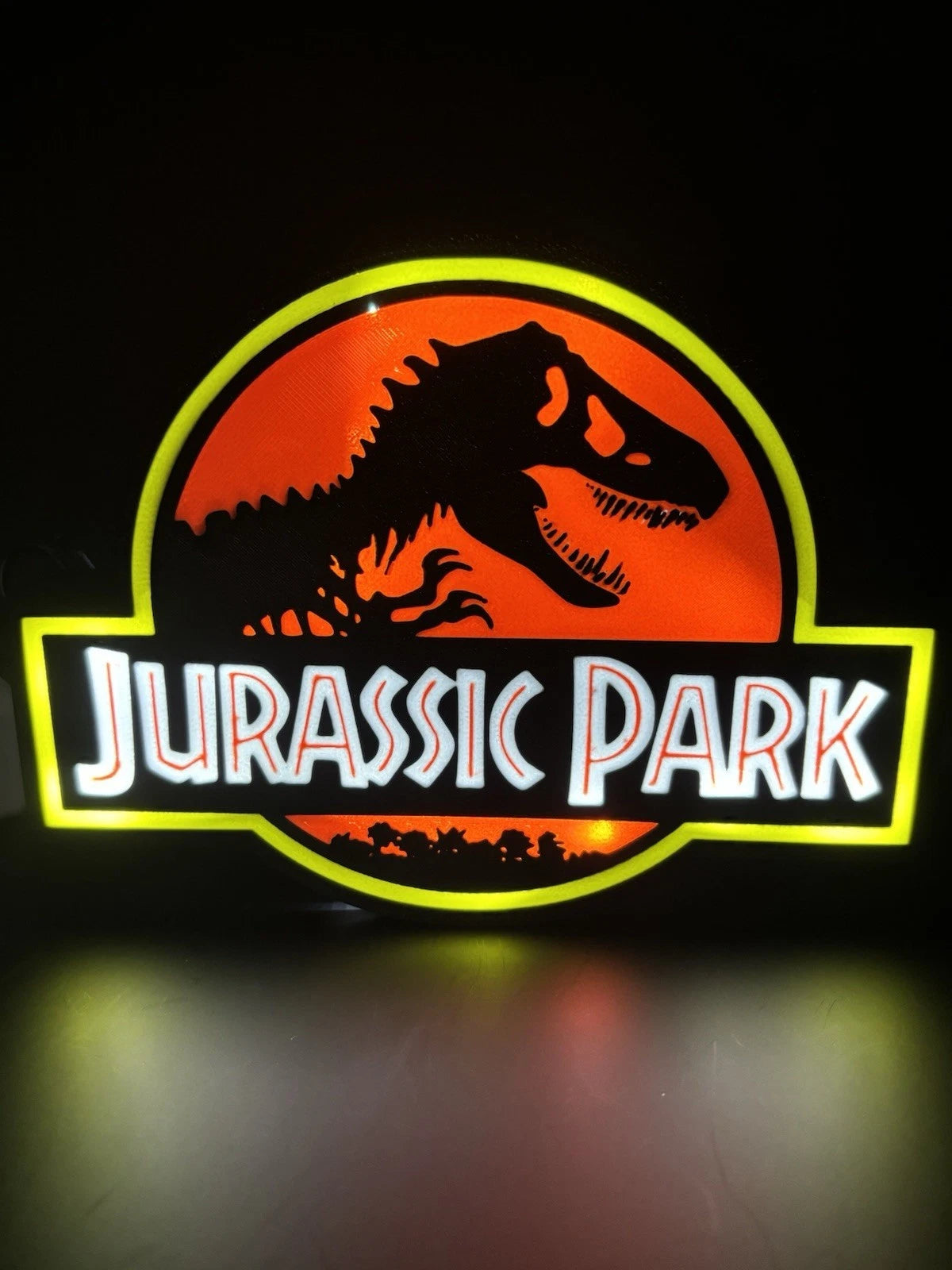 Jurassic Park Light Up LED Neon Sign USB Powered - Dinosaurs Movie Night