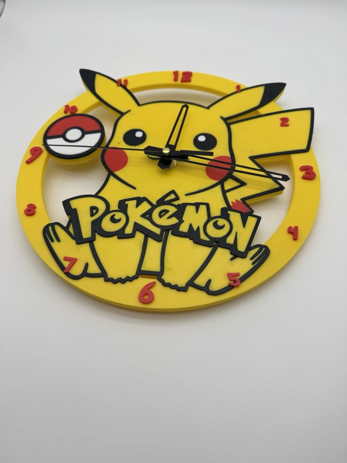 Pokemon Pikachu Wall Clock 10.5” Smooth Sweep - Nintendo 151
