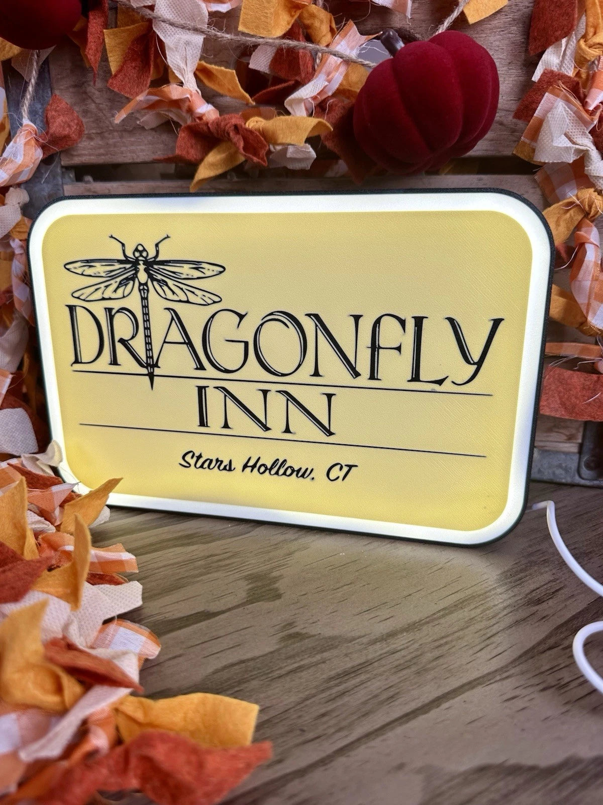 Dragonfly Inn Led Light Up Sign