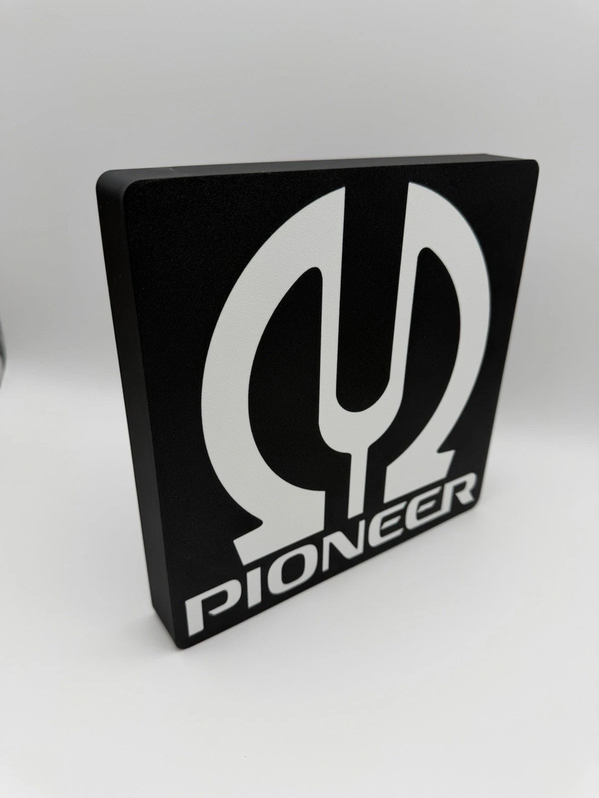 Pioneer Audio Stereo -  Light Up LED Sign With USB Plug - Black- Amp Speaker