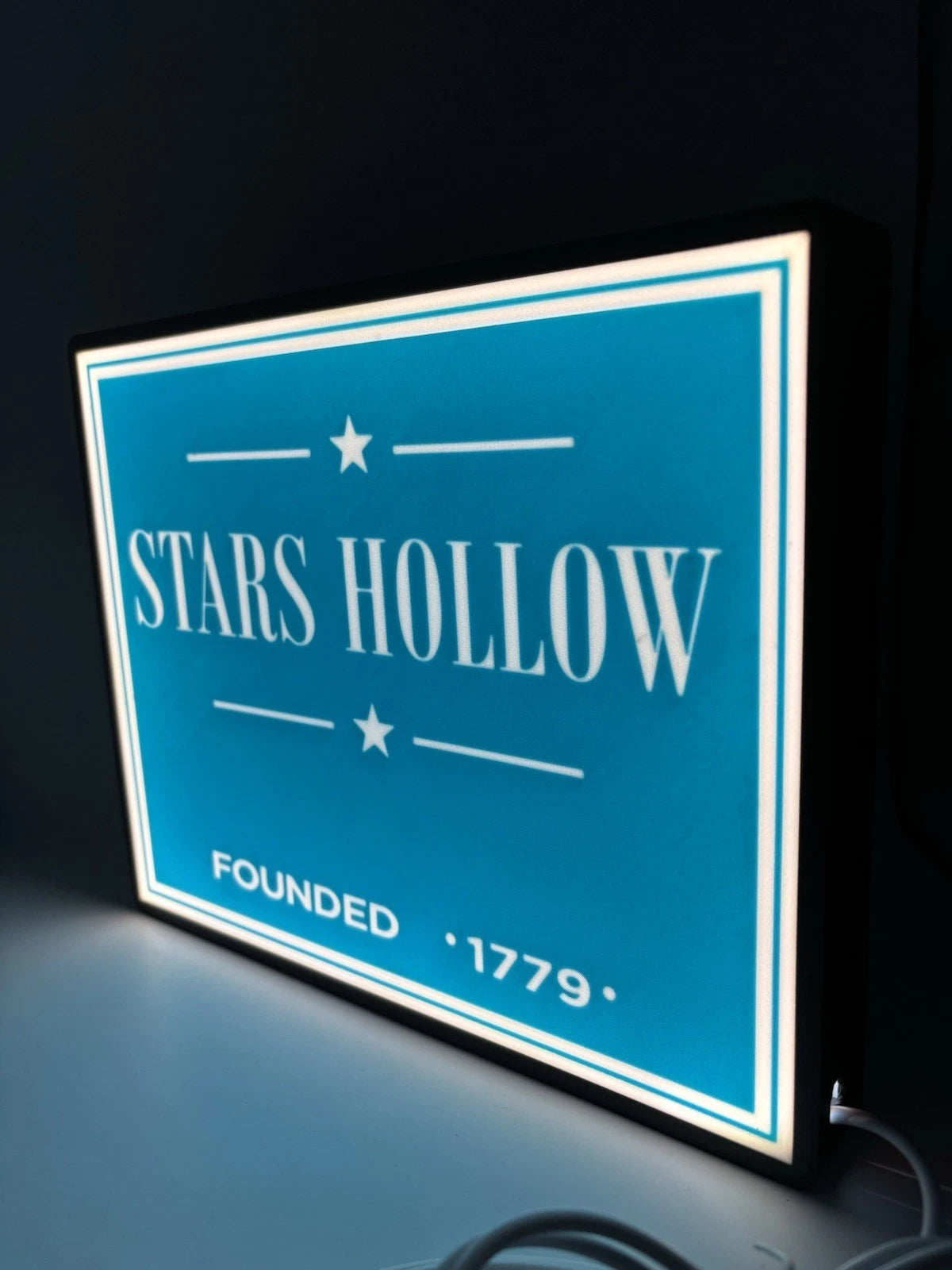 Stars Hollow Led Light Up Sign