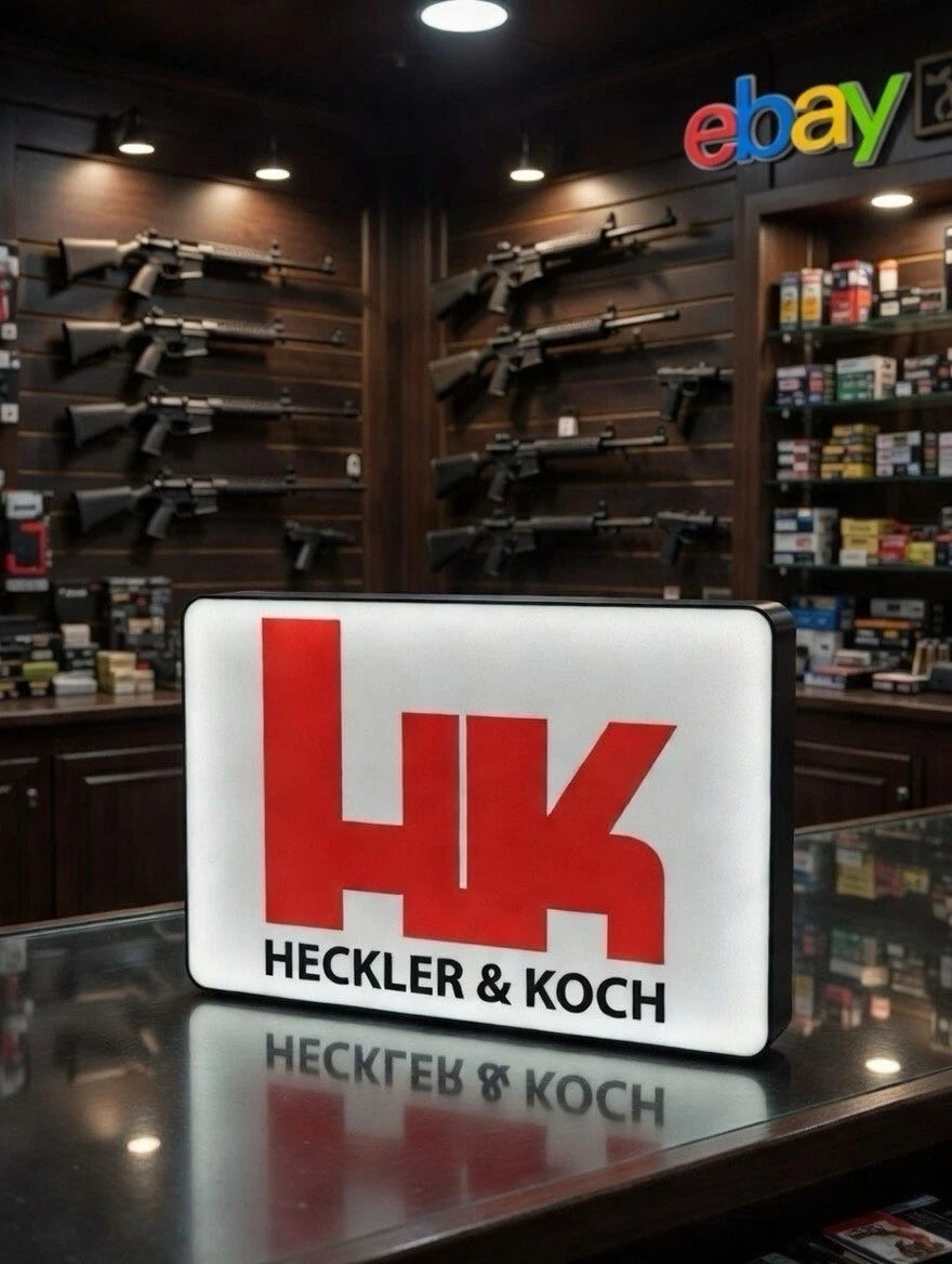 Heckler & Koch Firearms -  Light Up LED Neon Sign 2a Shooting Reloading Rifle