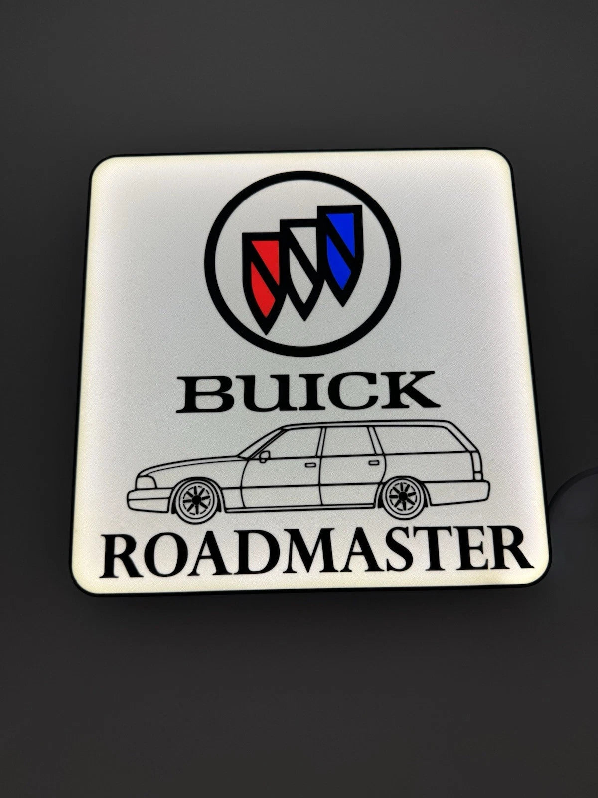 Buick Roadmaster Lowrider Light Up LED Sign With USB Plug  Lowrider Classic Car