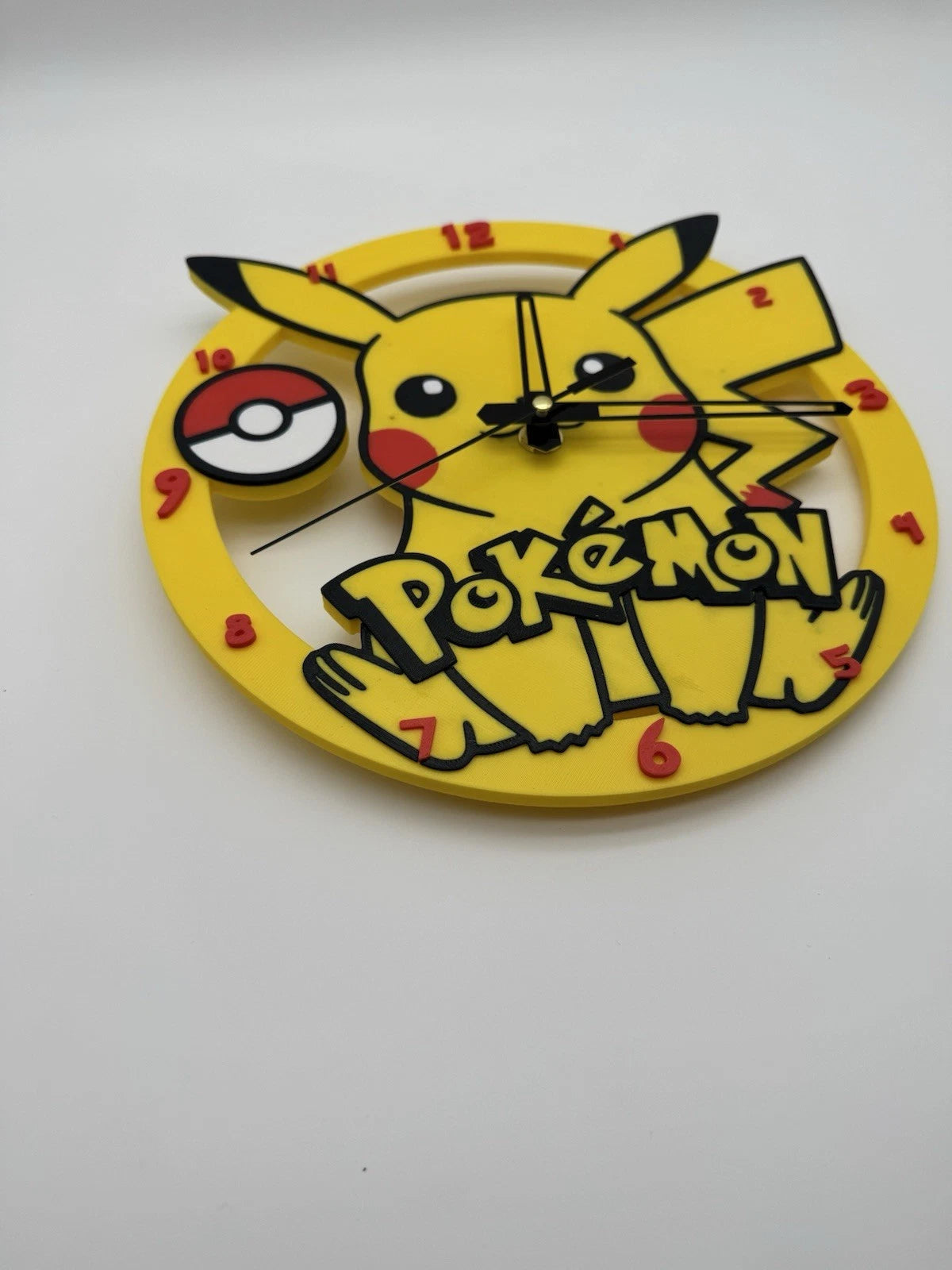 Pokemon Pikachu Wall Clock 10.5” Smooth Sweep - Nintendo 151