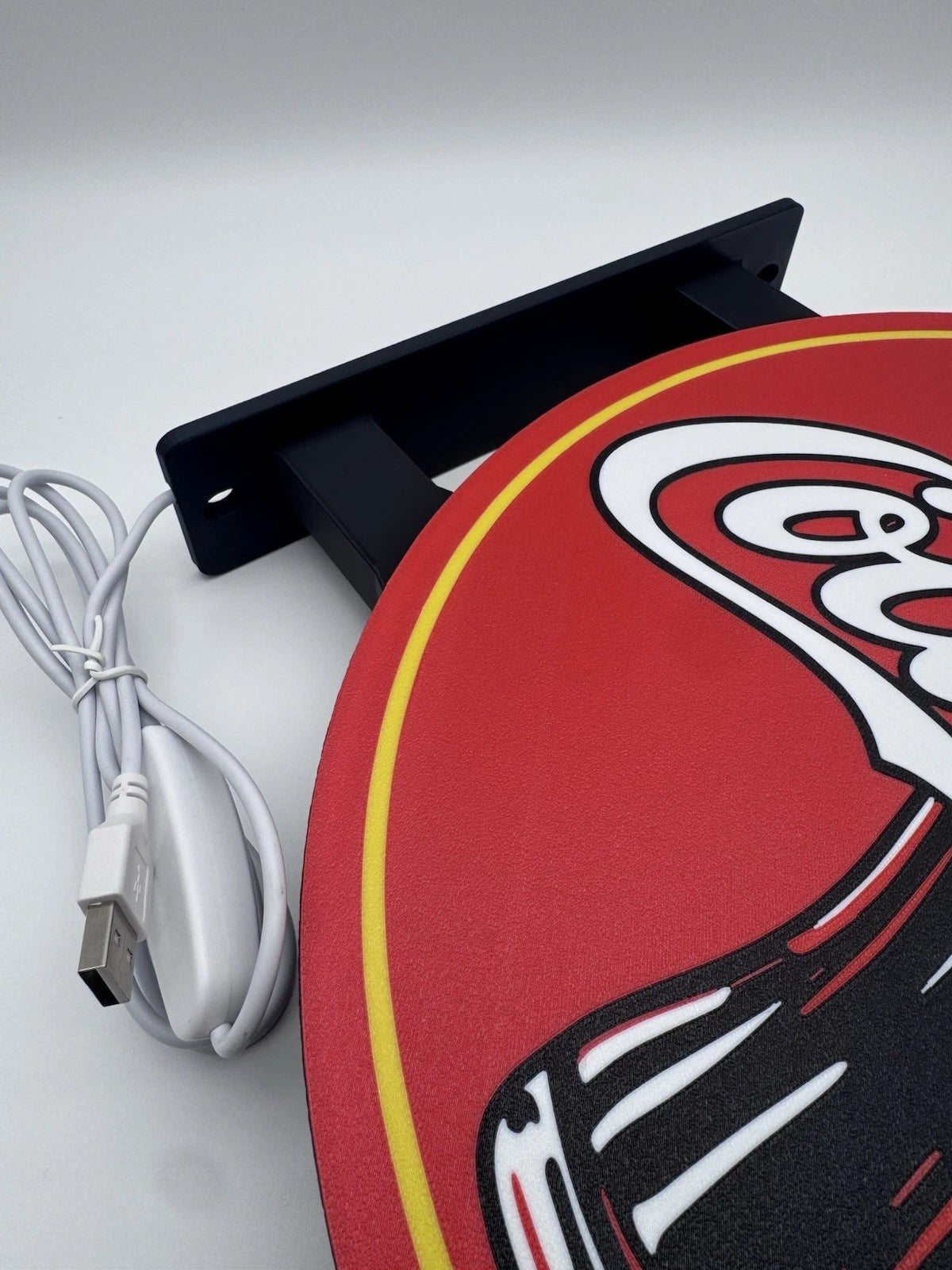 Coca Cola Classic Pub Style Dual Side Light Up LED Sign Bar Man Cave Wall Decor