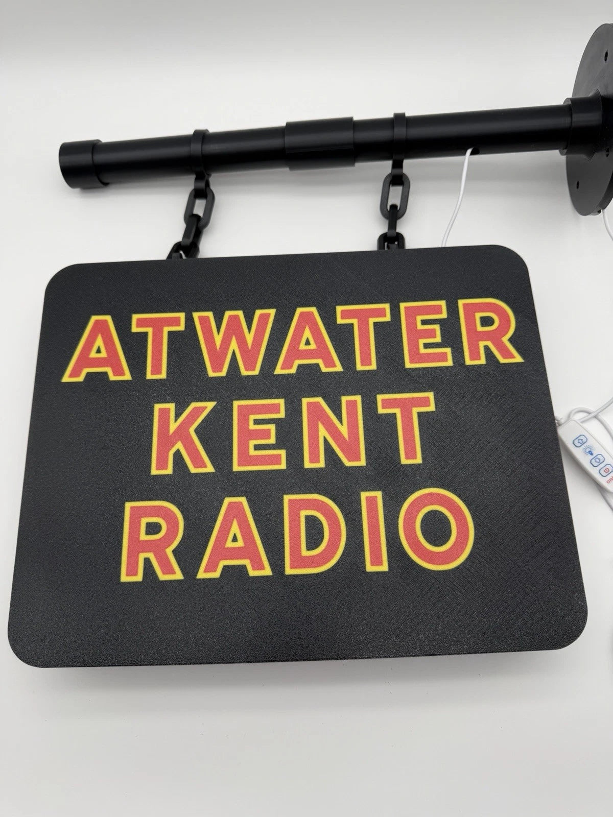 Atwater Kent Radio -  Square Dual Side Pub Style Light Up LED Sign