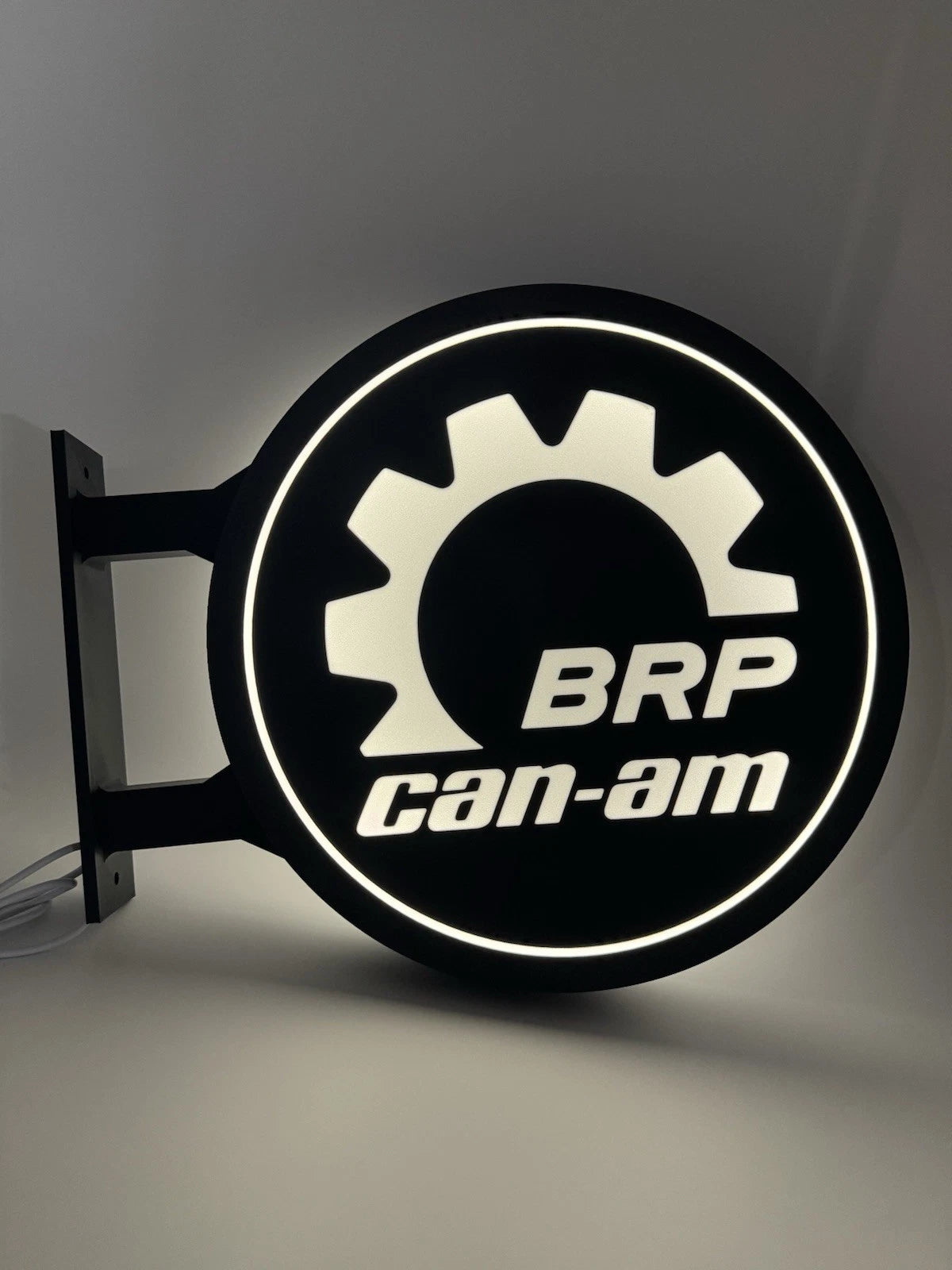 Can Am BRP 13”  Pub Style Dual Side Light Up LED Sign Gas Station Pub Bar