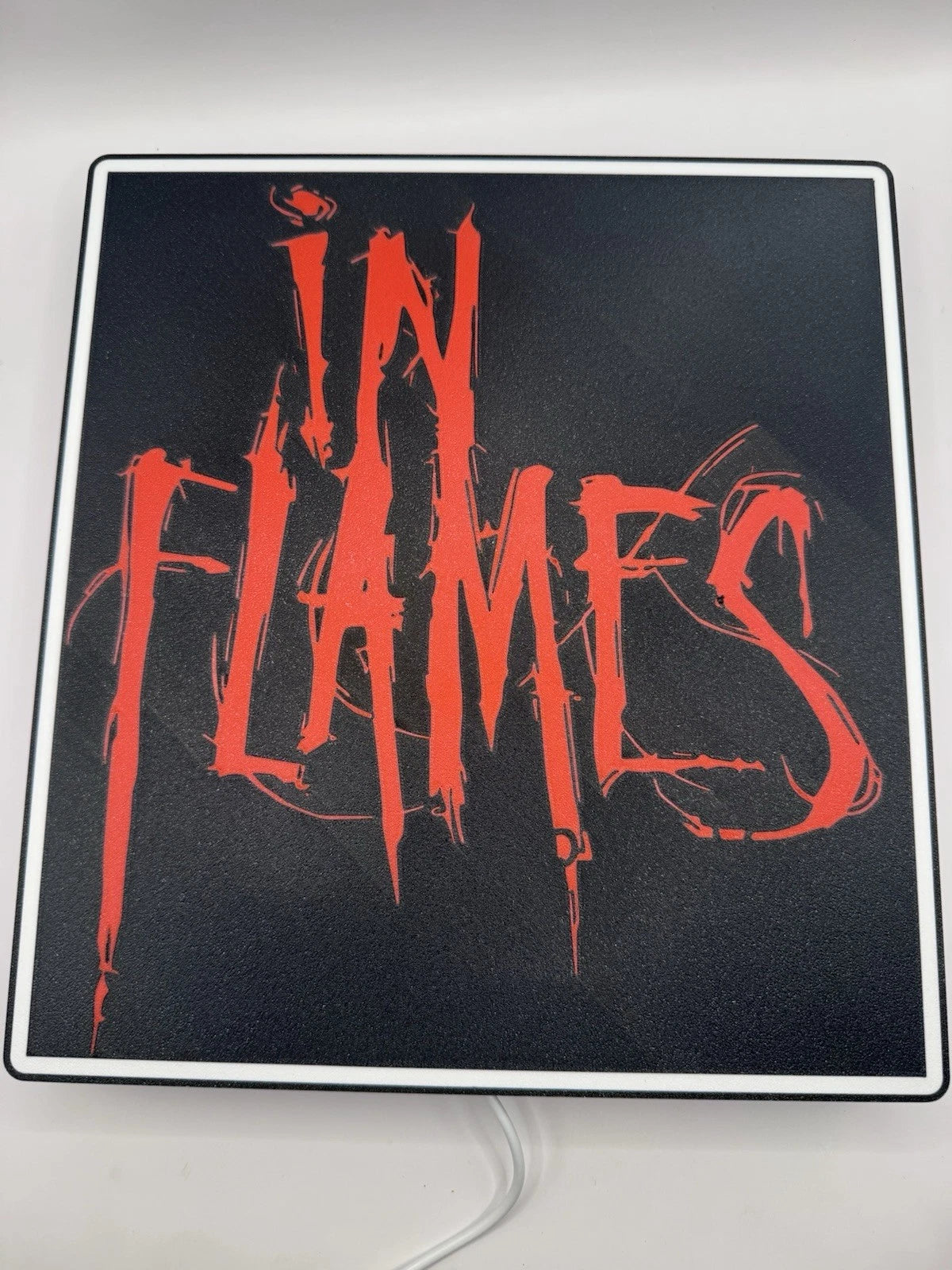 In Flames Metal Rock Band LED Neon Light Up Sign With USB Power Cord