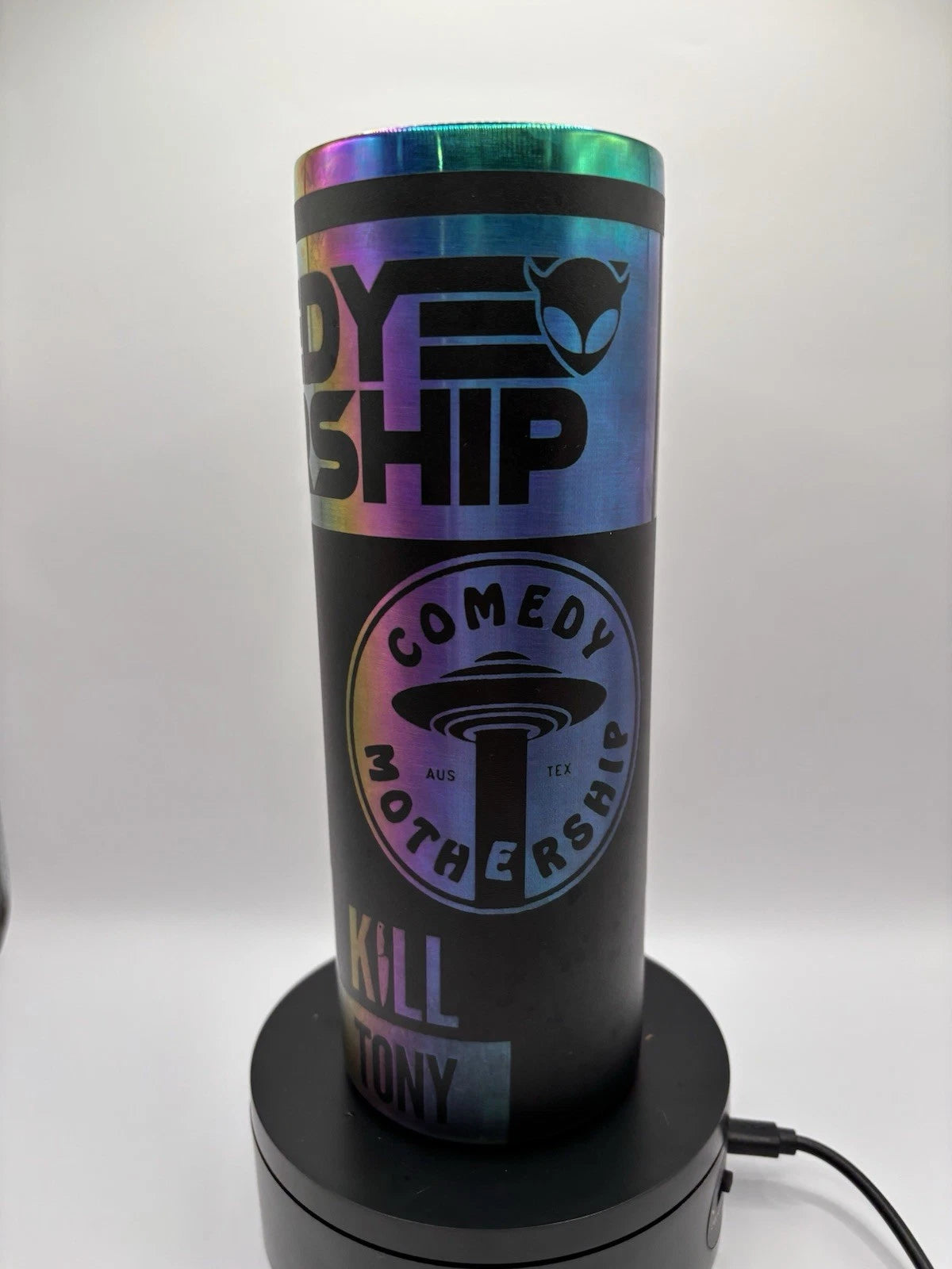 Comedy Mothership Tumbler- 20oz Skinny- Multicolor