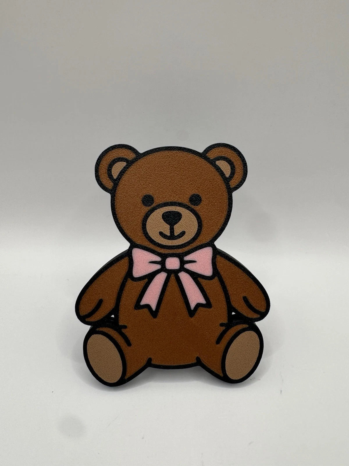 Kids Pink Teddy Bear Drawer Pull Dresser Cabinet Knob Play Room Nursery Bedroom