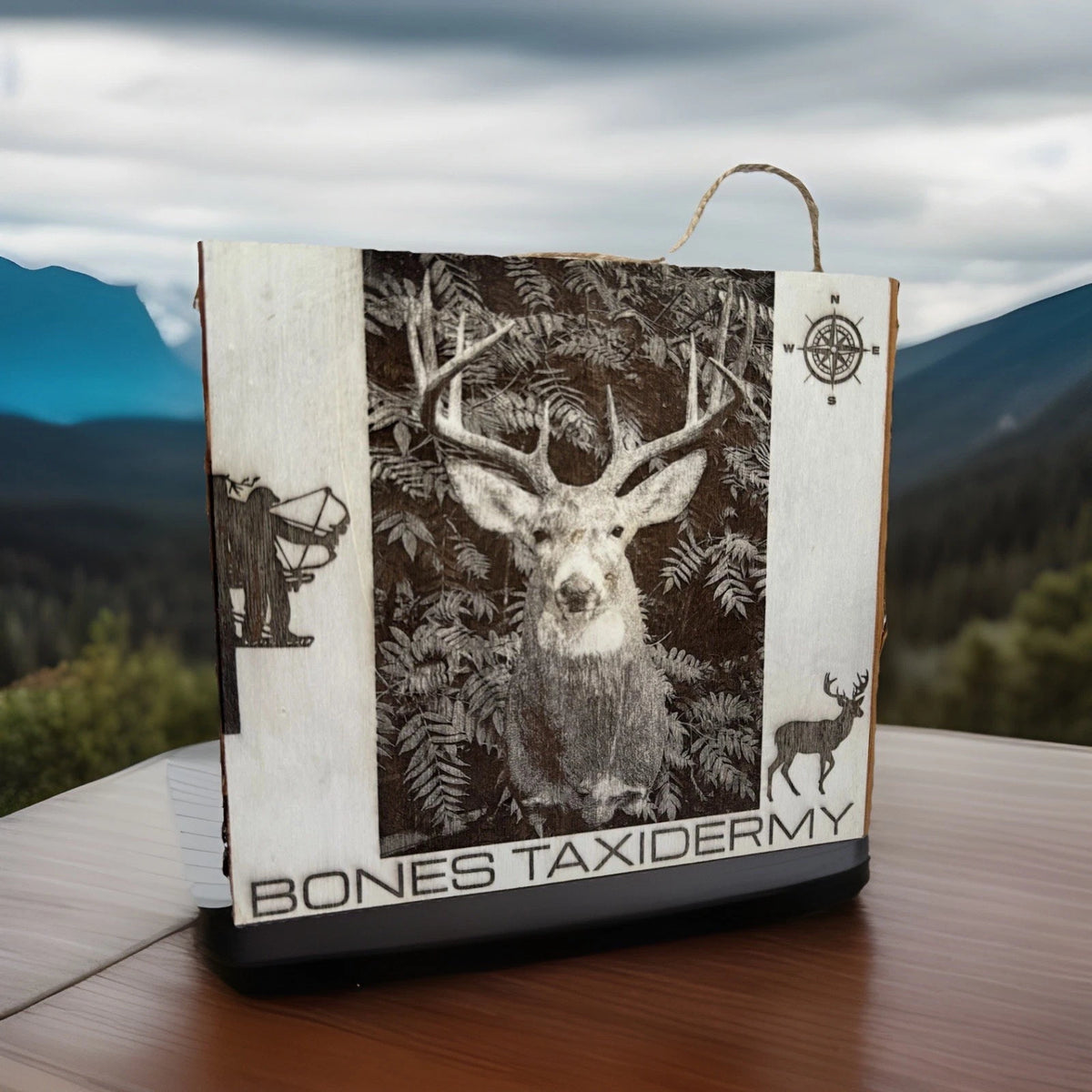 Custom Laser Engraved Wood Slice | 9x11" Plaque | Custom Portrait/Logo/Artwork |