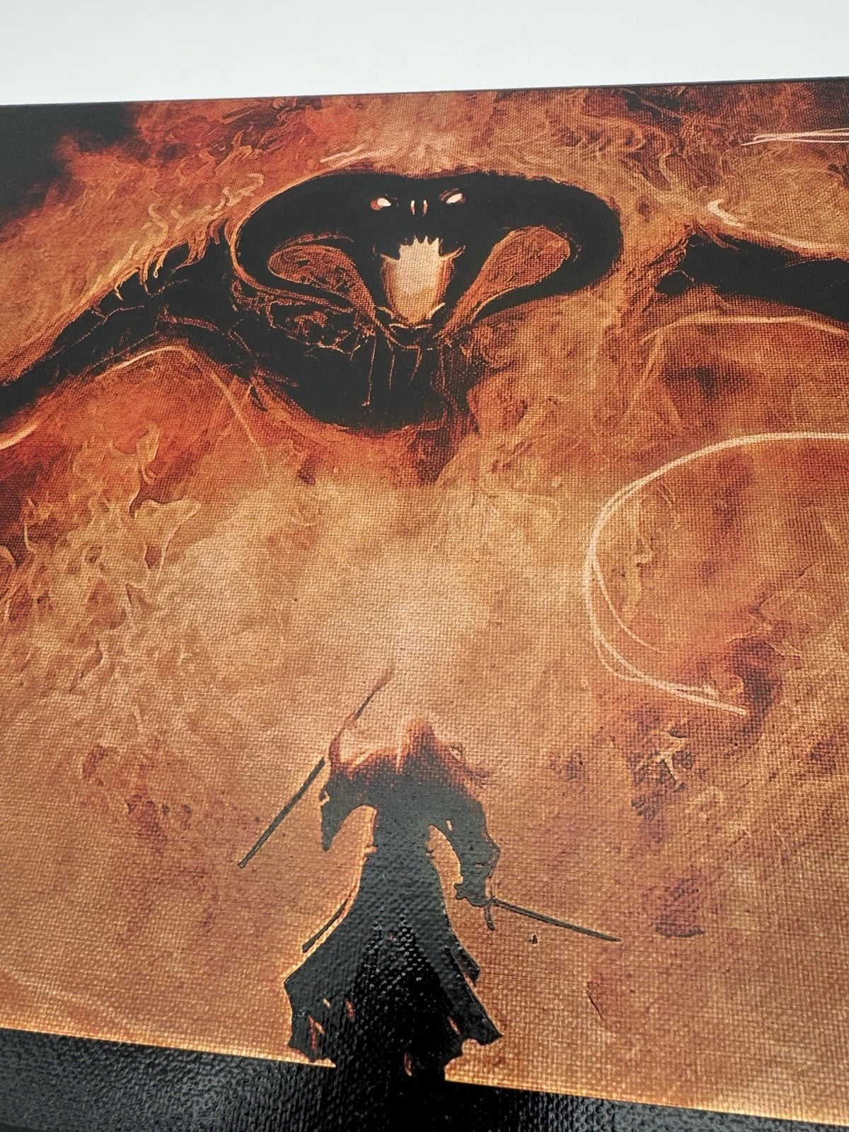 Gandolf VS Balrog - Oil On Canvas 16x12 LOTR Artwork