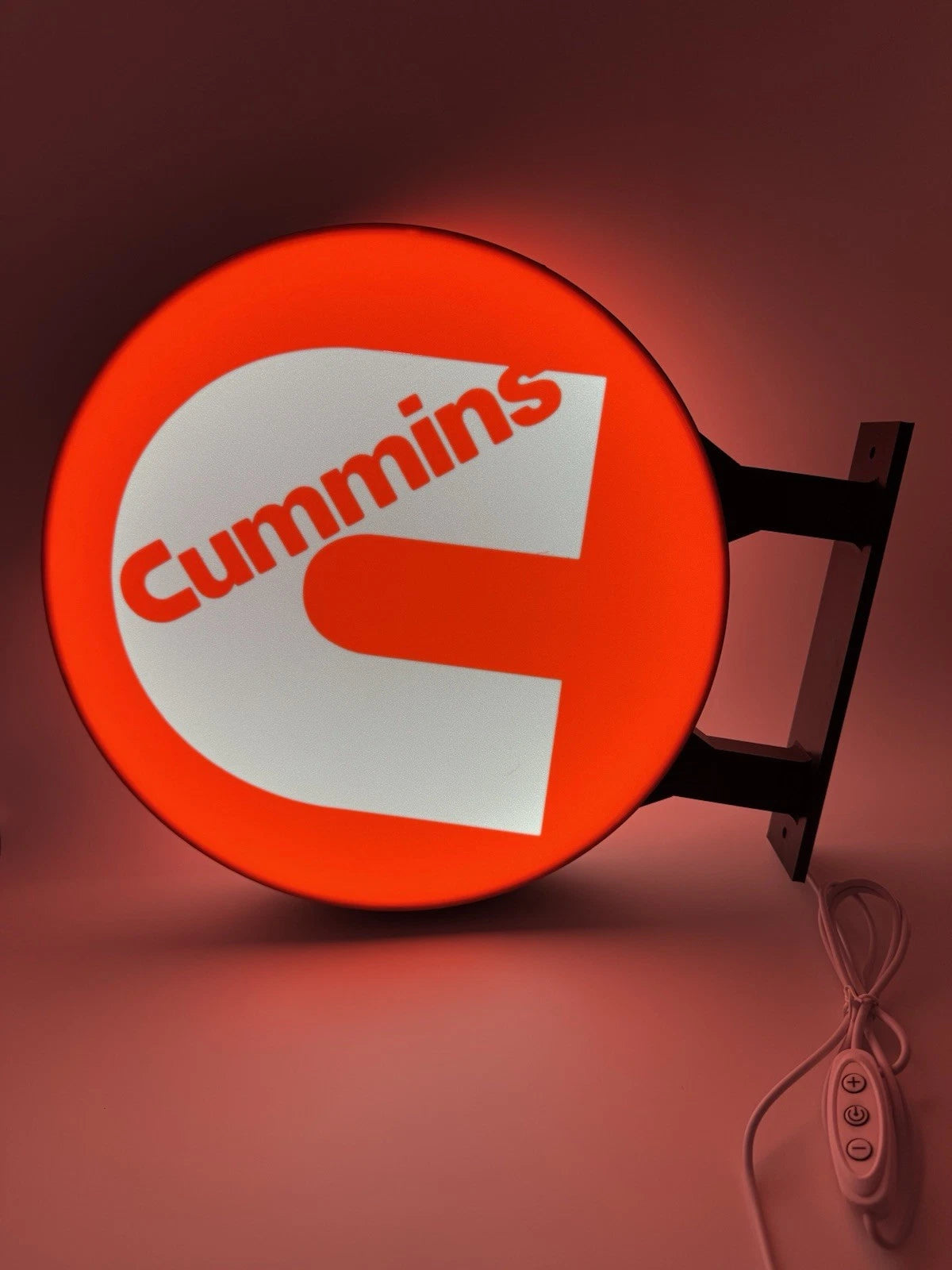 Cummins Engines 13”  Pub Style Dual Side Light Up LED Sign Gas Station Mancave