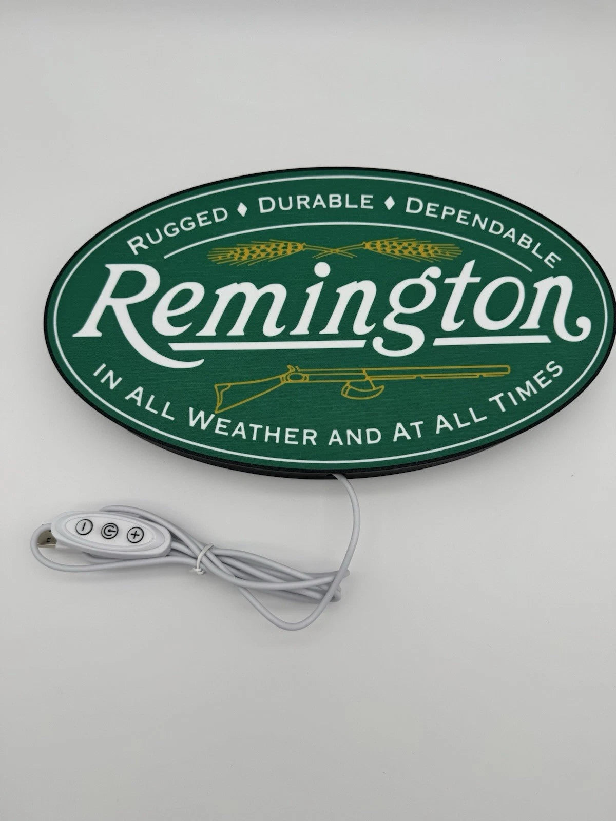 Remington Firearms - Light Up LED Neon Sign 10” USB 2A Reloading Shooting Hunt