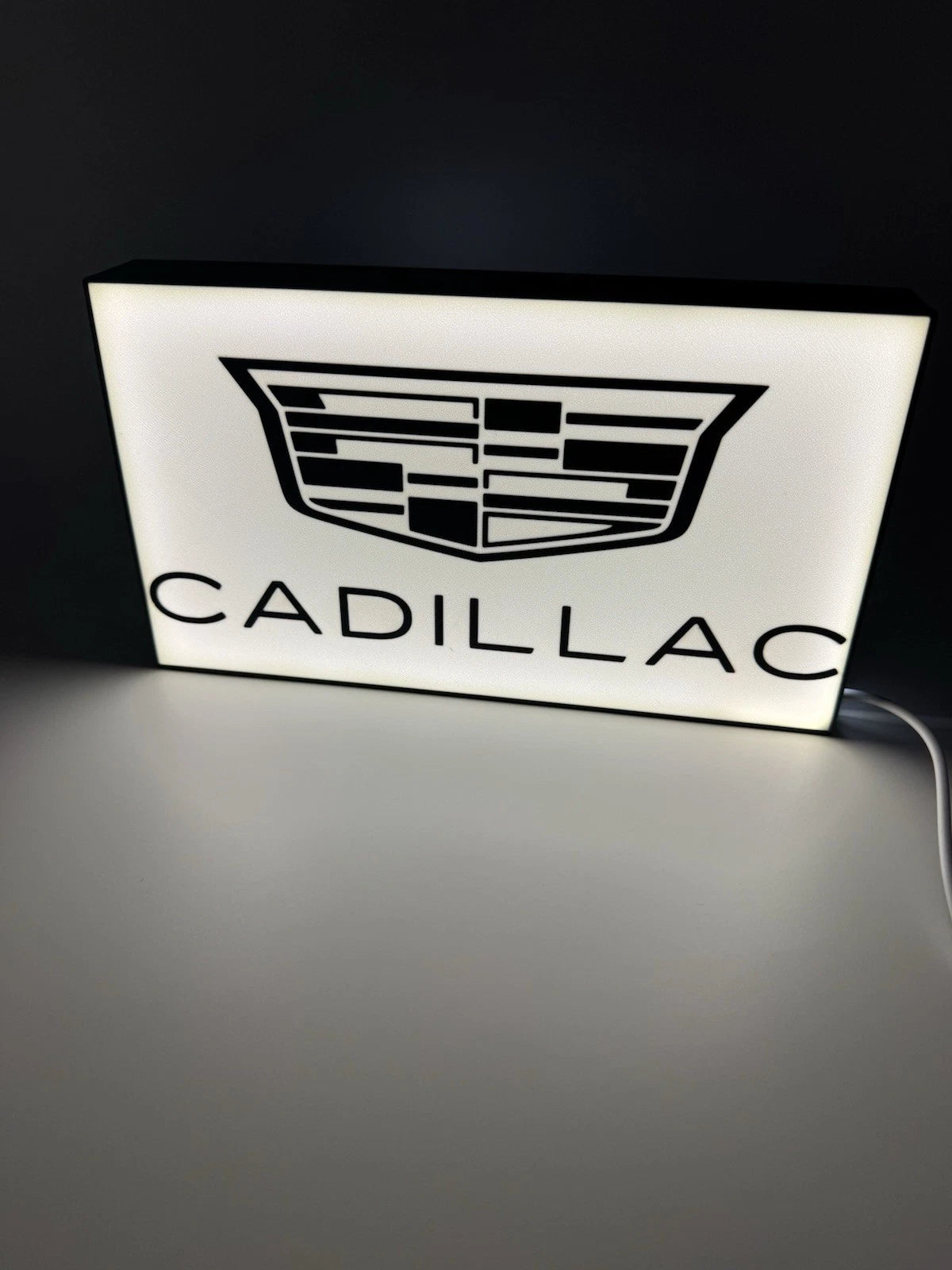 Cadillac Automotive -  10” Light Up LED Sign With USB Plug Deville CTS Escalade