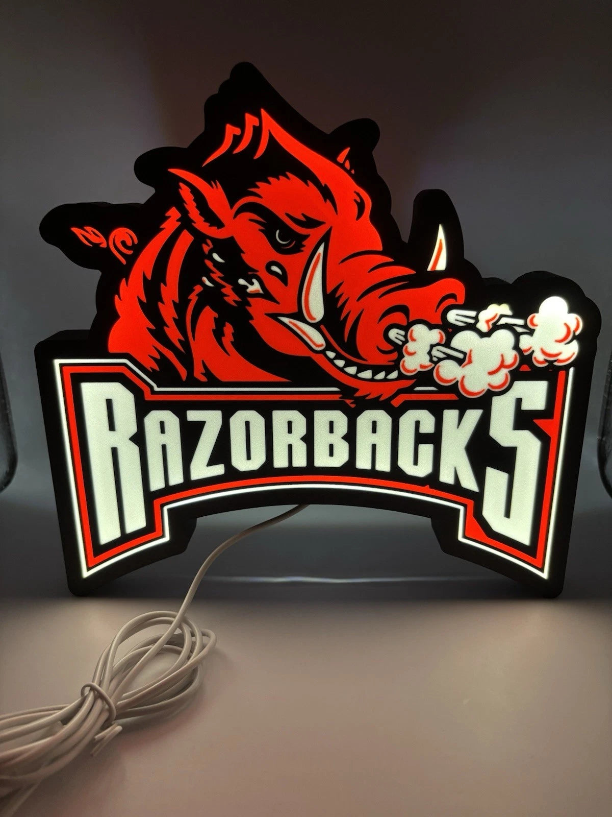 Razorbacks Football Light Up LED Sign