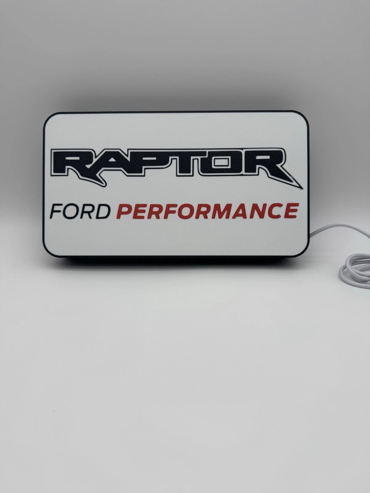 Ford F150 Raptor Performance -  10” Light Up LED Sign With USB Plug
