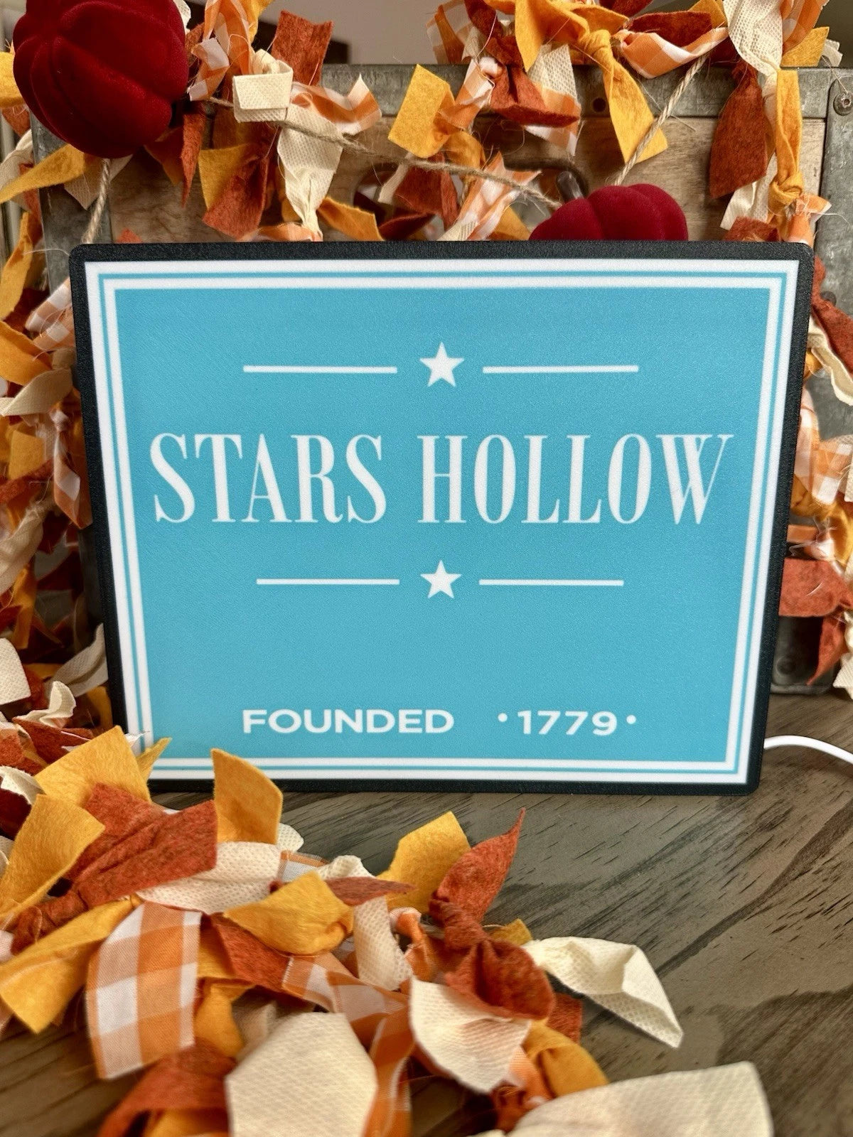 Stars Hollow Led Light Up Sign