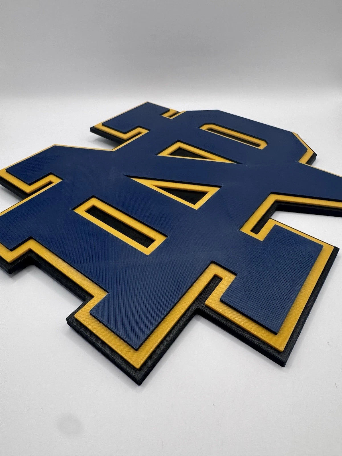 Notre Dame Fighting Irish 3D Wall Sign Man Cave Decor College Football