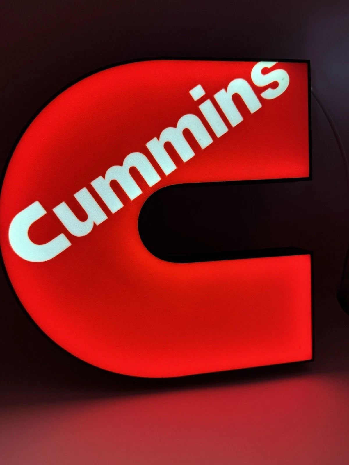 Red Cummins - Light Up LED Sign