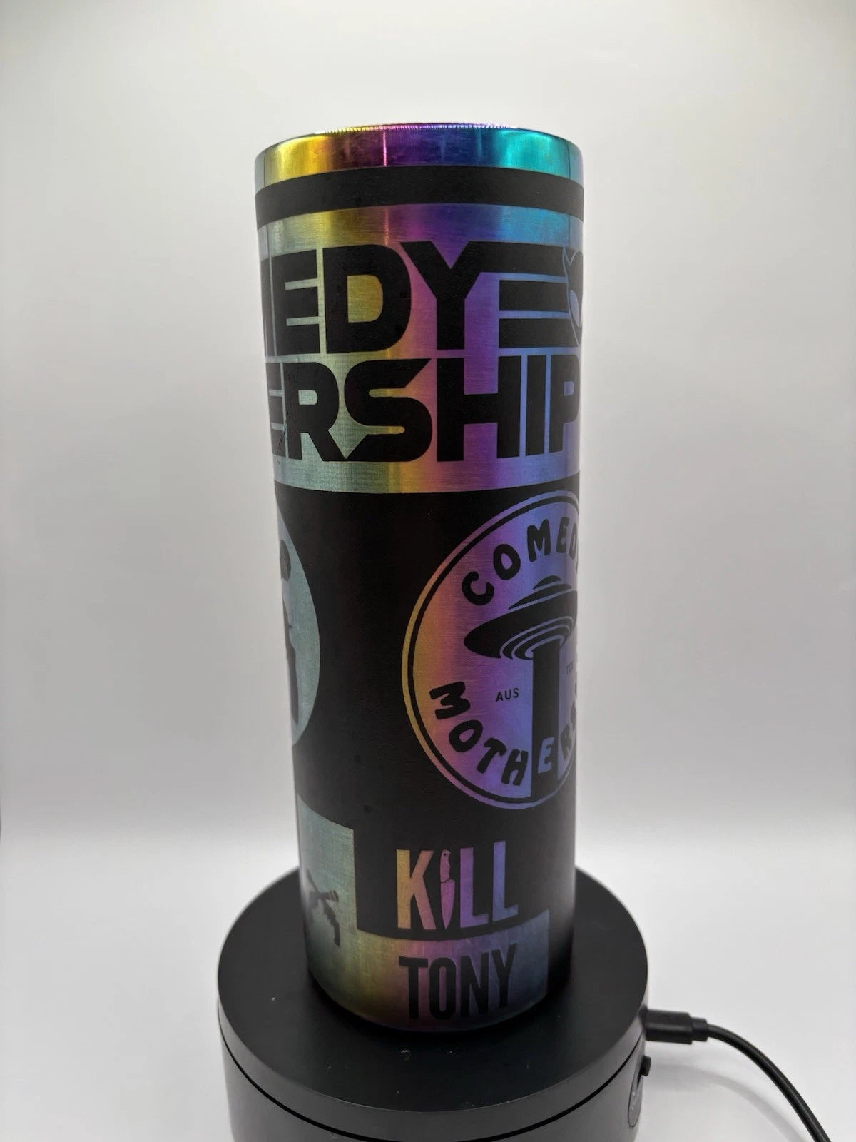 Comedy Mothership Tumbler- 20oz Skinny- Multicolor