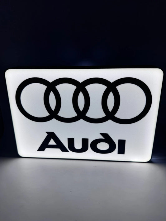 Audi Automobiles LED Neon Light Up Sign - Q7 TT Q5 A5 A6 Q3 R8 S5 Quattro