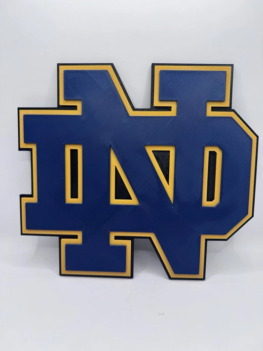 Notre Dame Fighting Irish 3D Wall Sign Man Cave Decor College Football