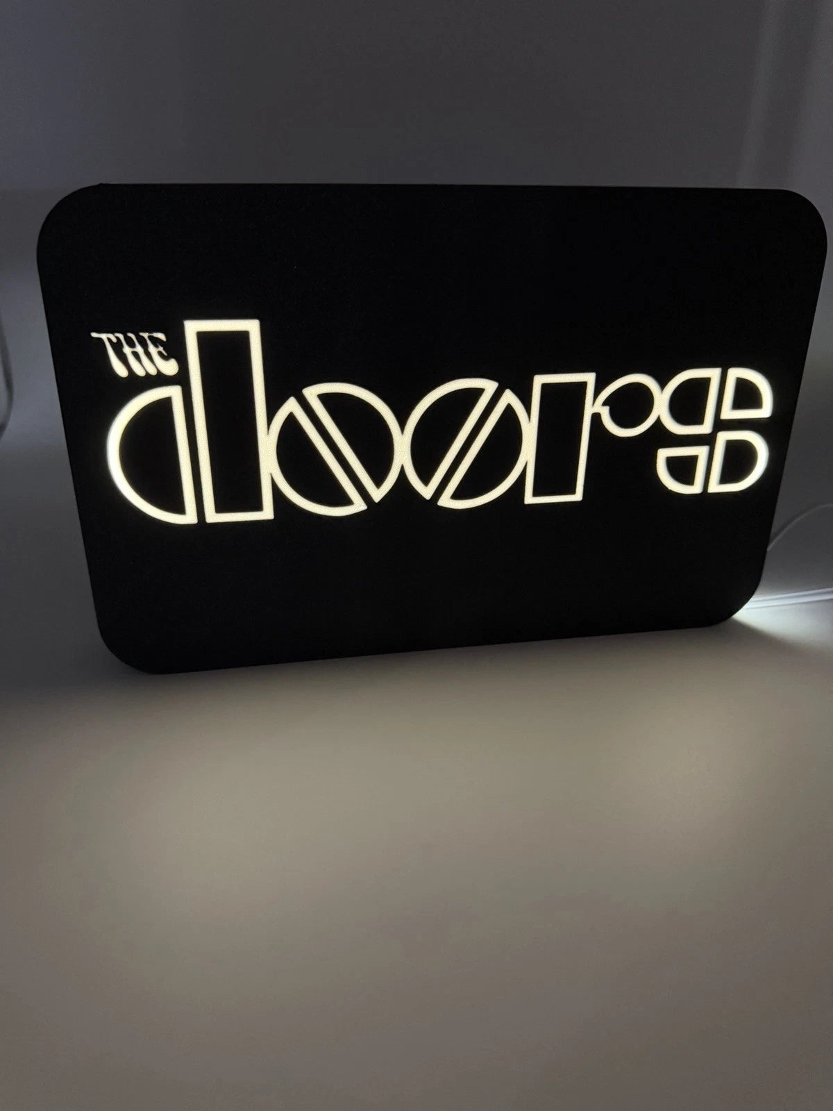 The Doors -  Light Up LED Sign With USB Plug - Classic Rock Decor Jim Morrison
