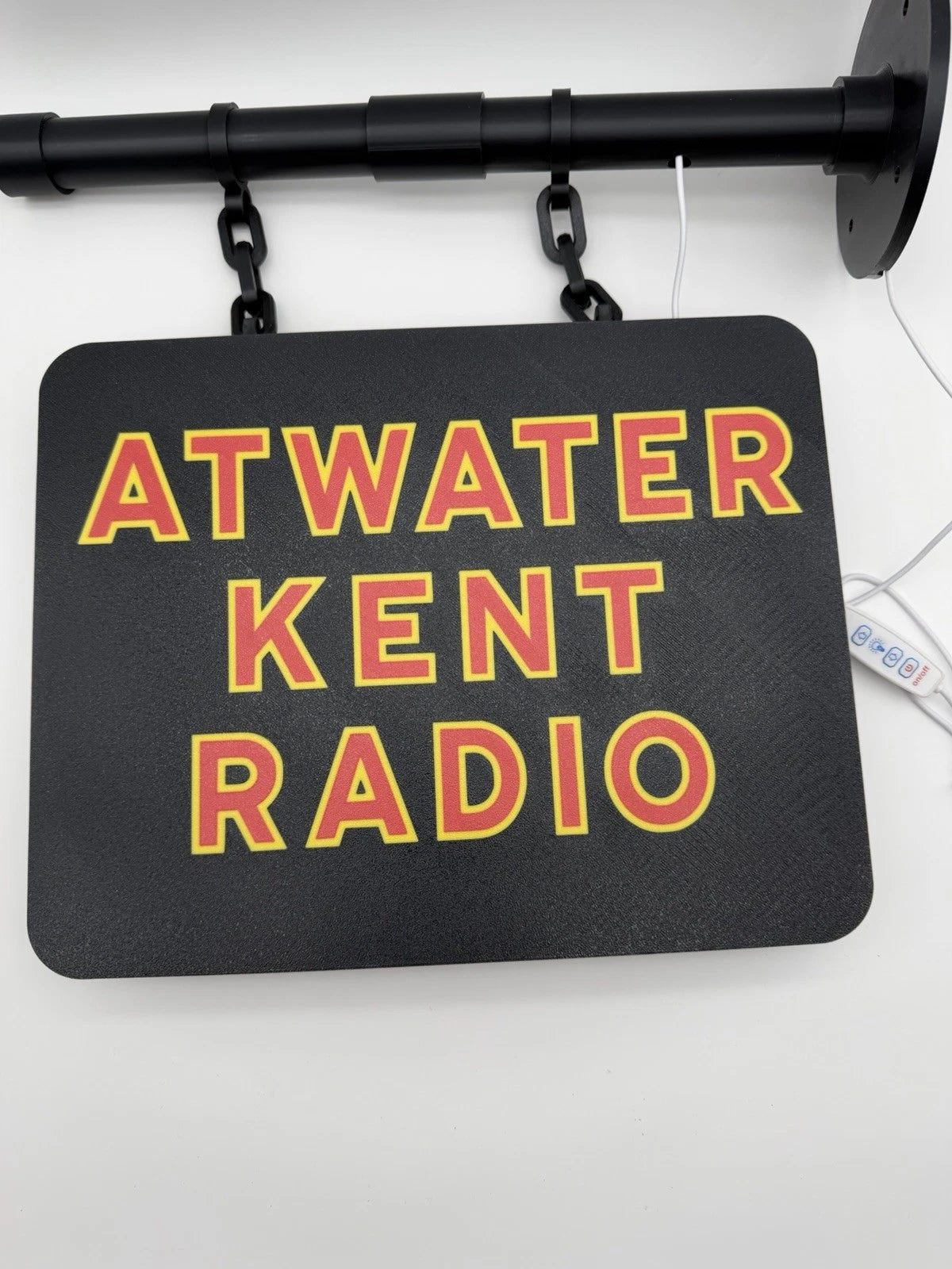 Atwater Kent Radio -  Square Dual Side Pub Style Light Up LED Sign