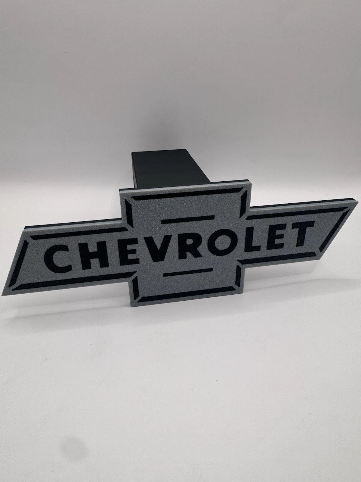 Chevy Chevrolet Grey And Black Tow Hitch Receiver Cover – Fits 2” Truck SUV
