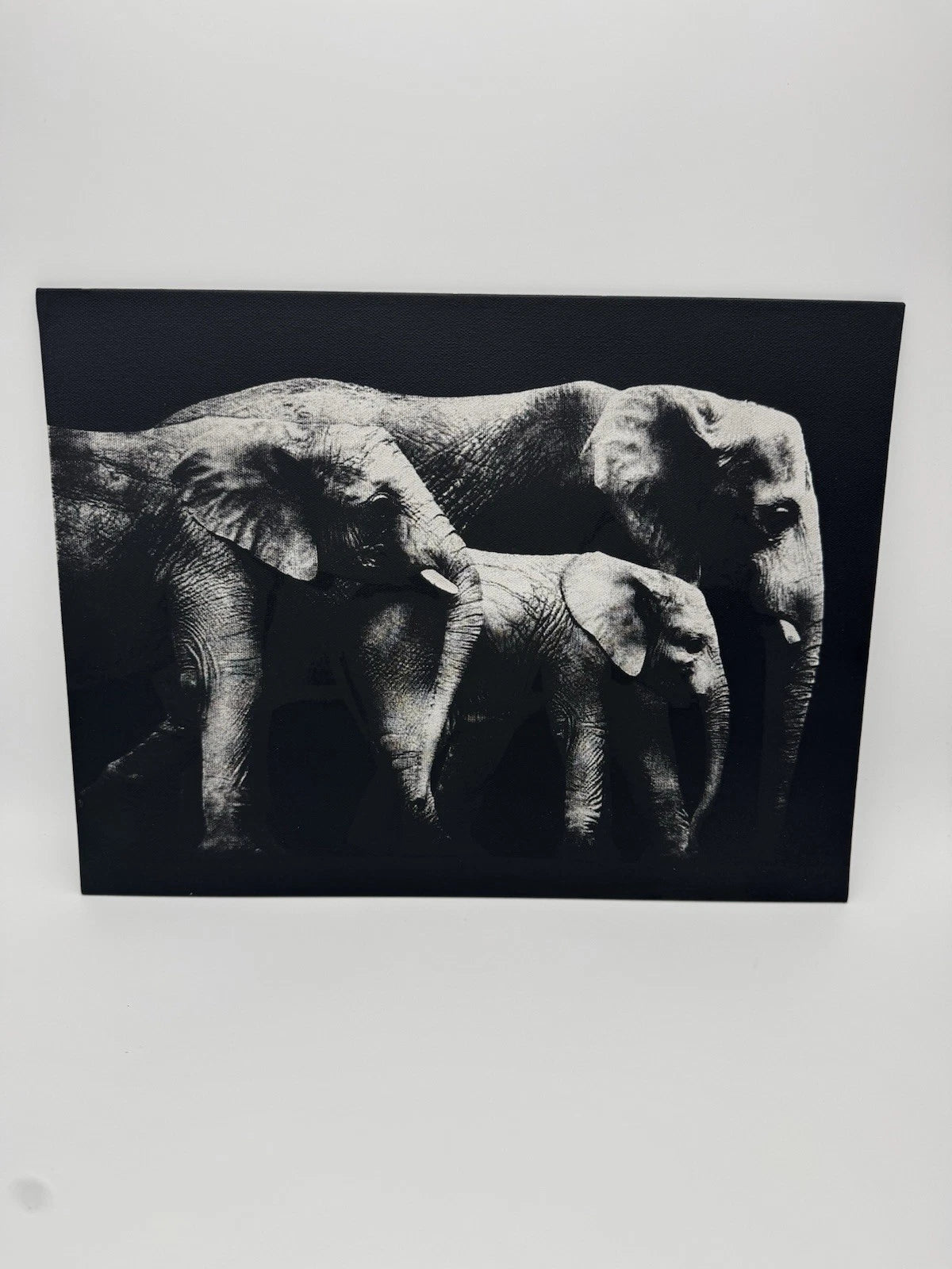 Elephant Family - Oil On Canvas 16x12 Original Artwork