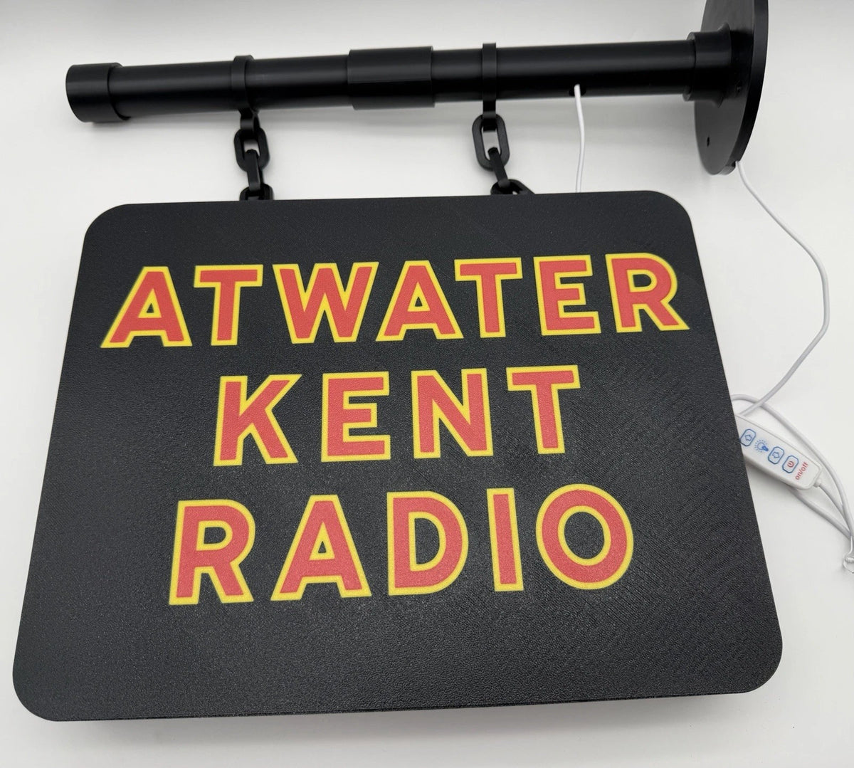 Atwater Kent Radio -  Square Dual Side Pub Style Light Up LED Sign