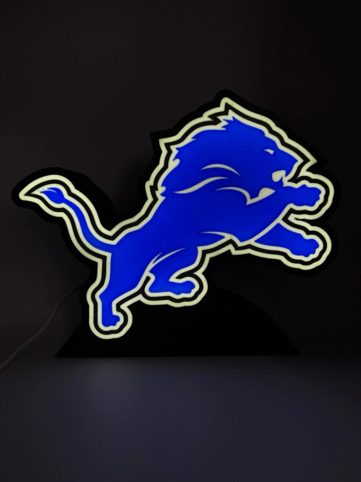 Detroit Lions Football Light Up LED Neon Sign