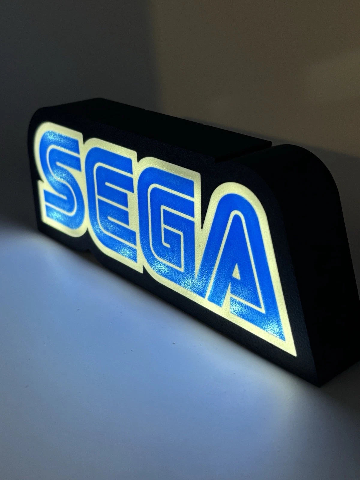 SEGA - Light Up LED Sign 10" Video Game Sonic System Atari Nintendo