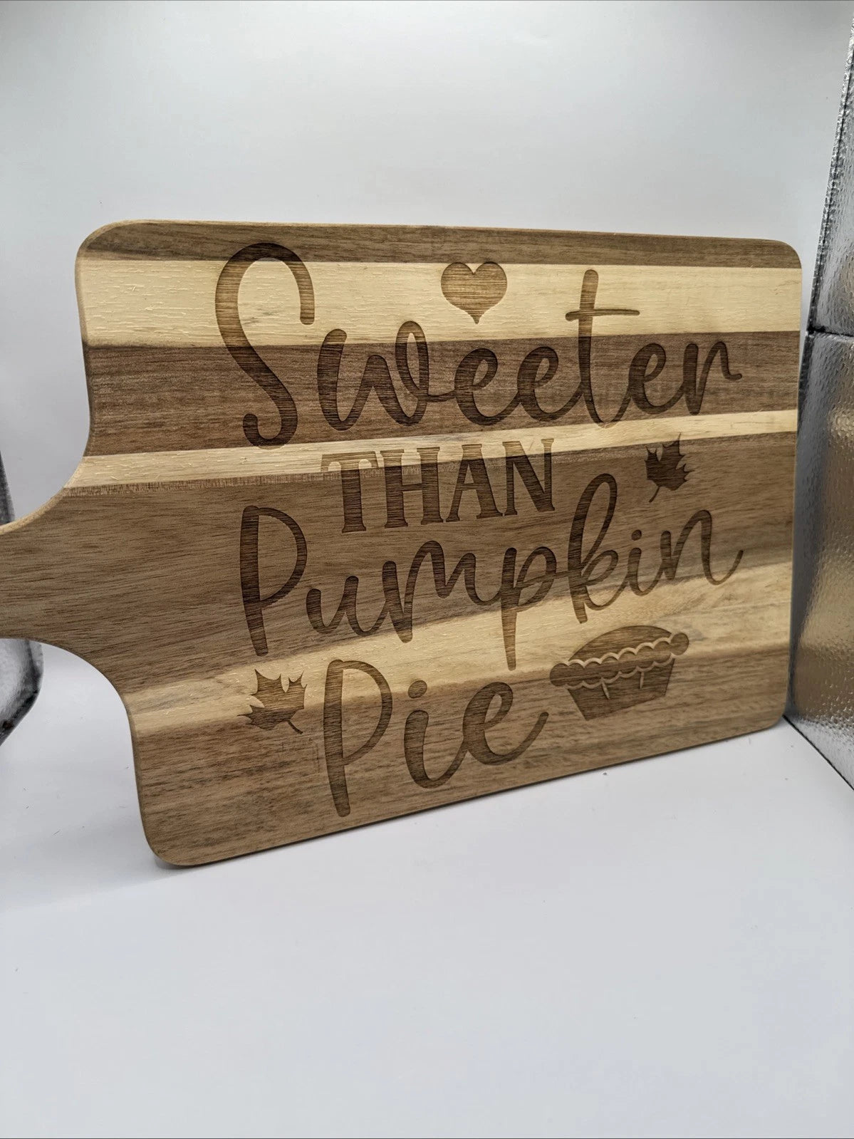 Sweet Pumpkin Pie Fall Decor - Engraved Wooden Cutting Board