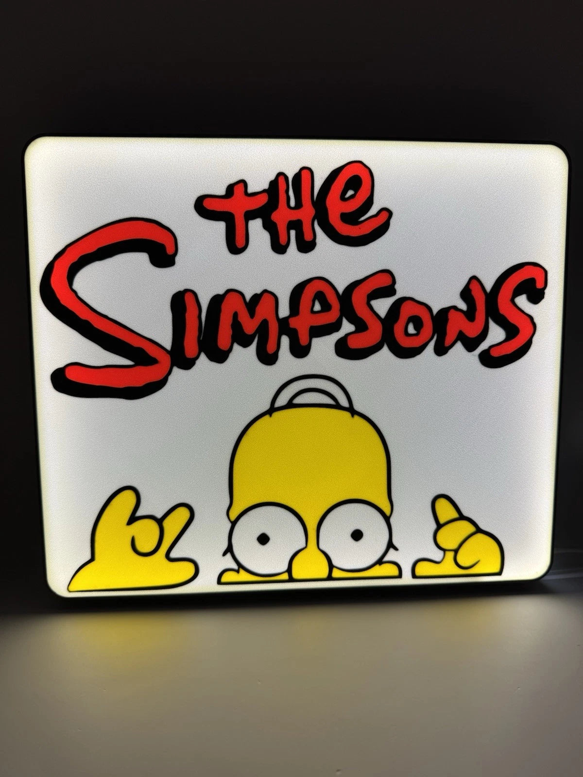The Simpsons Light Up LED Neon Sign W/ USB Cord - Homer Bart Marge Simpson’s