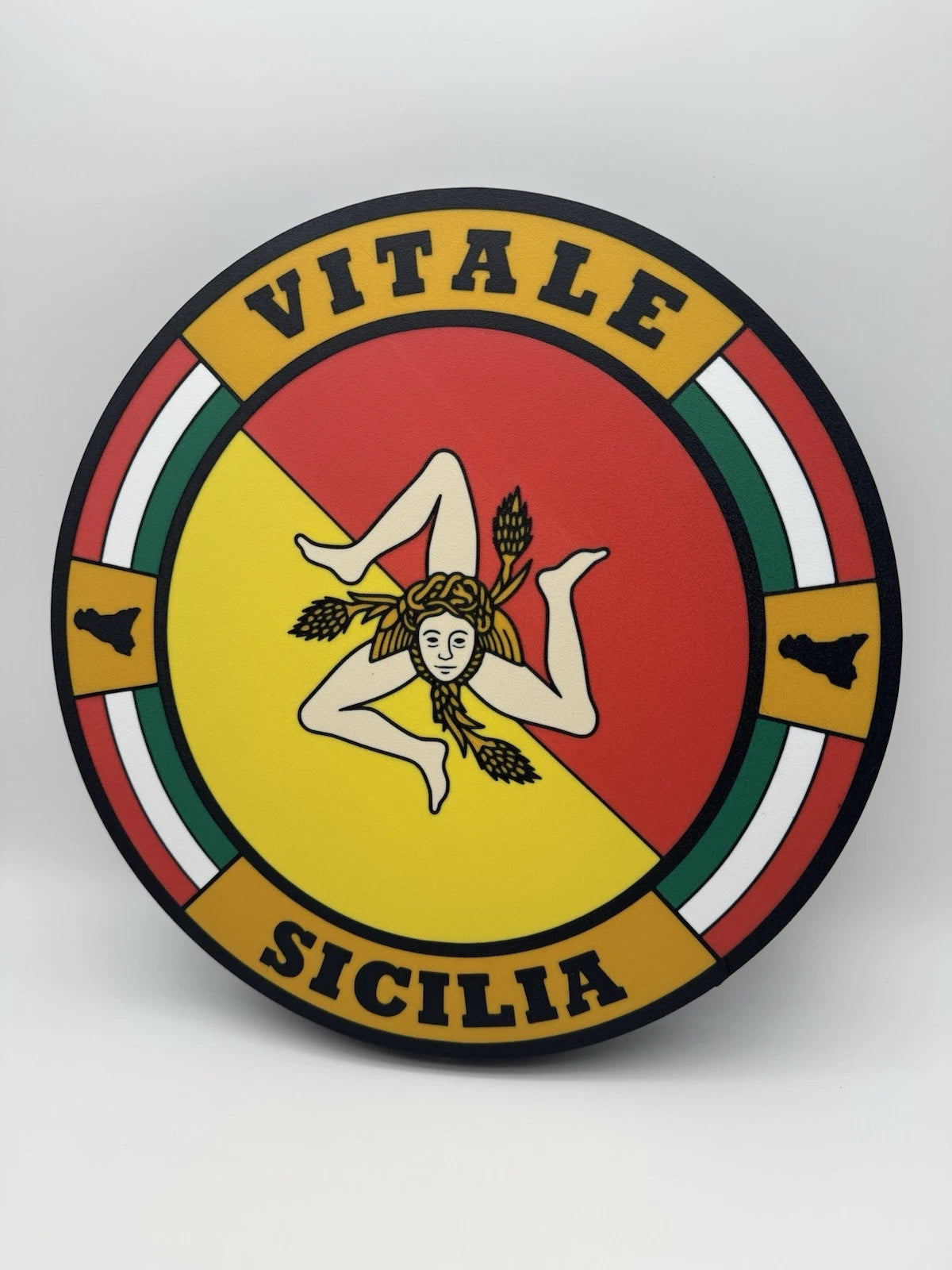Custom 13” Sicily Italy Last Name Light Up LED Sign With USB Power