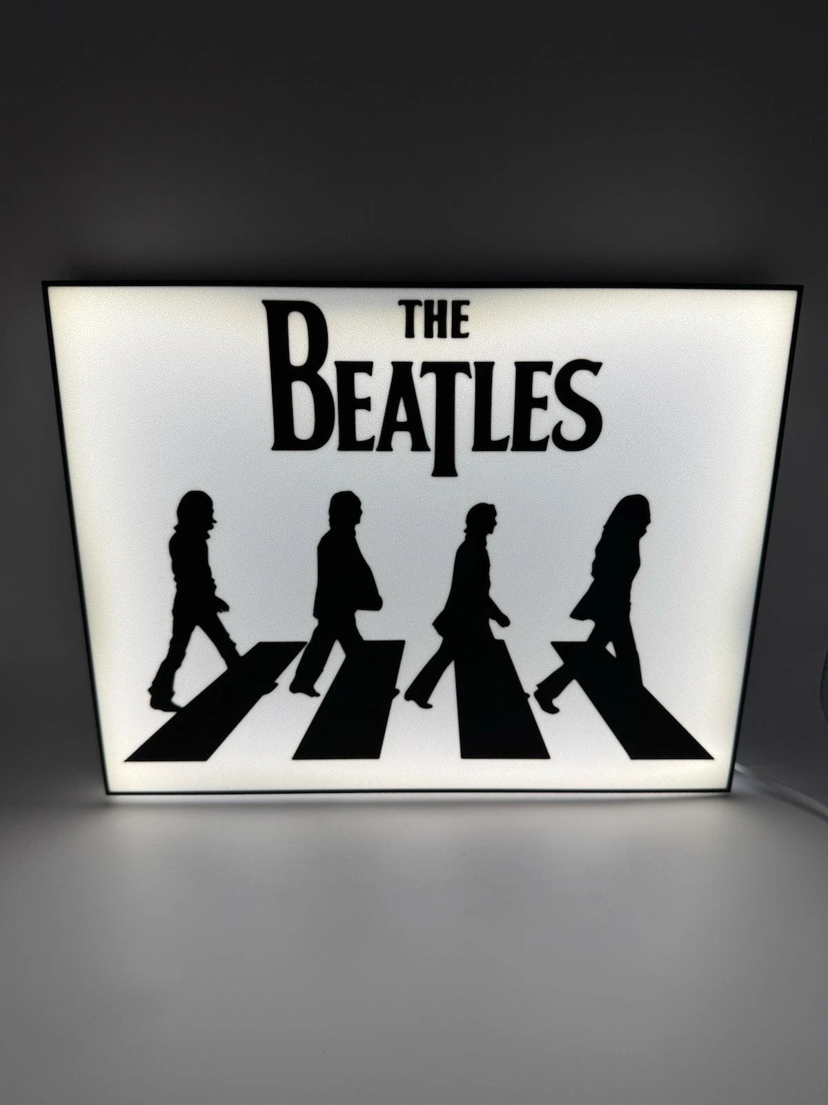 The Beatles - Light Up LED Neon Sign Classic Rock John Lennon Vinyl Ringo Starr