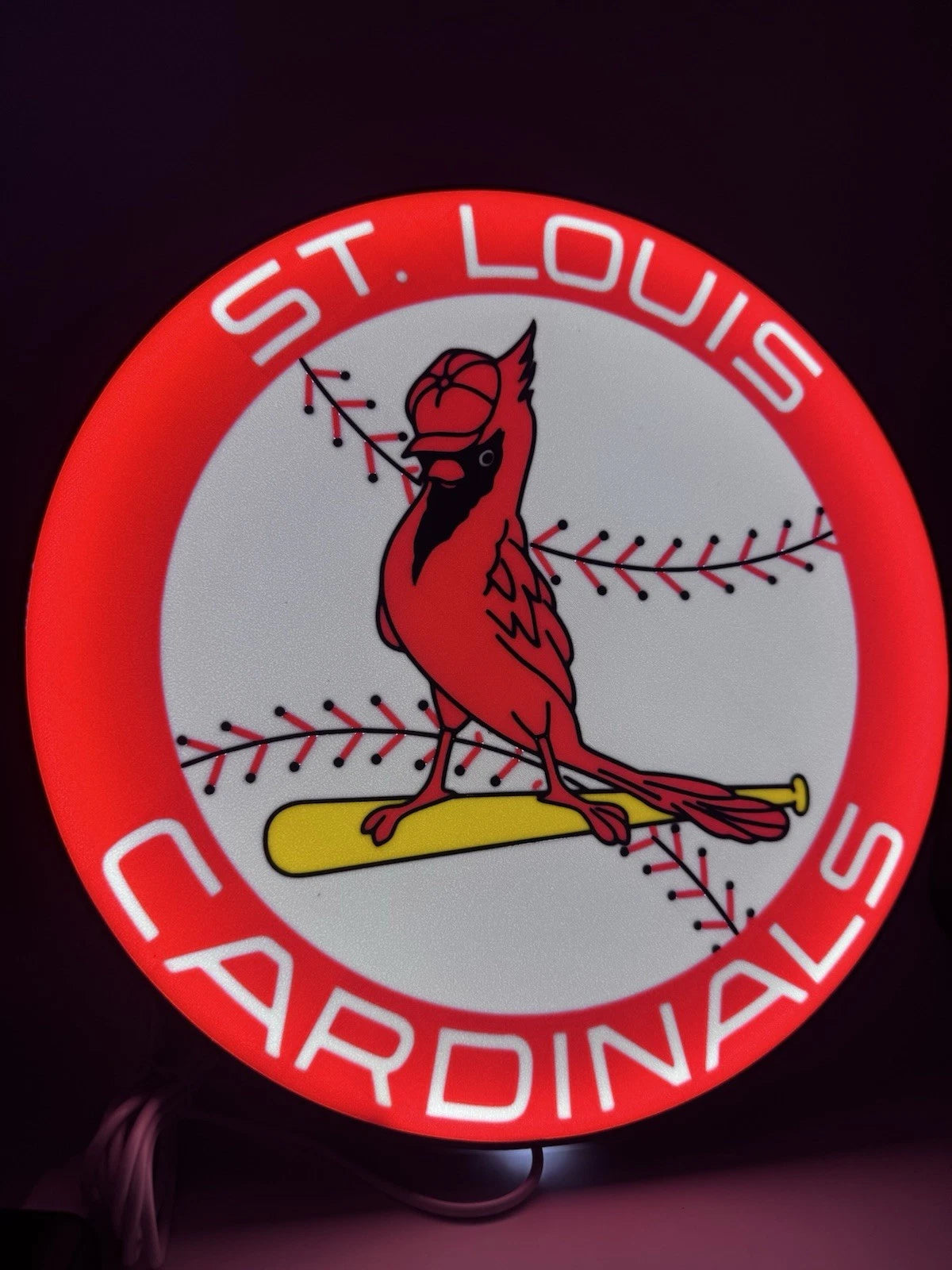 St Louis Cardinals Retro - Light Up LED Sign MLB Baseball Saint Yankees Dodgers