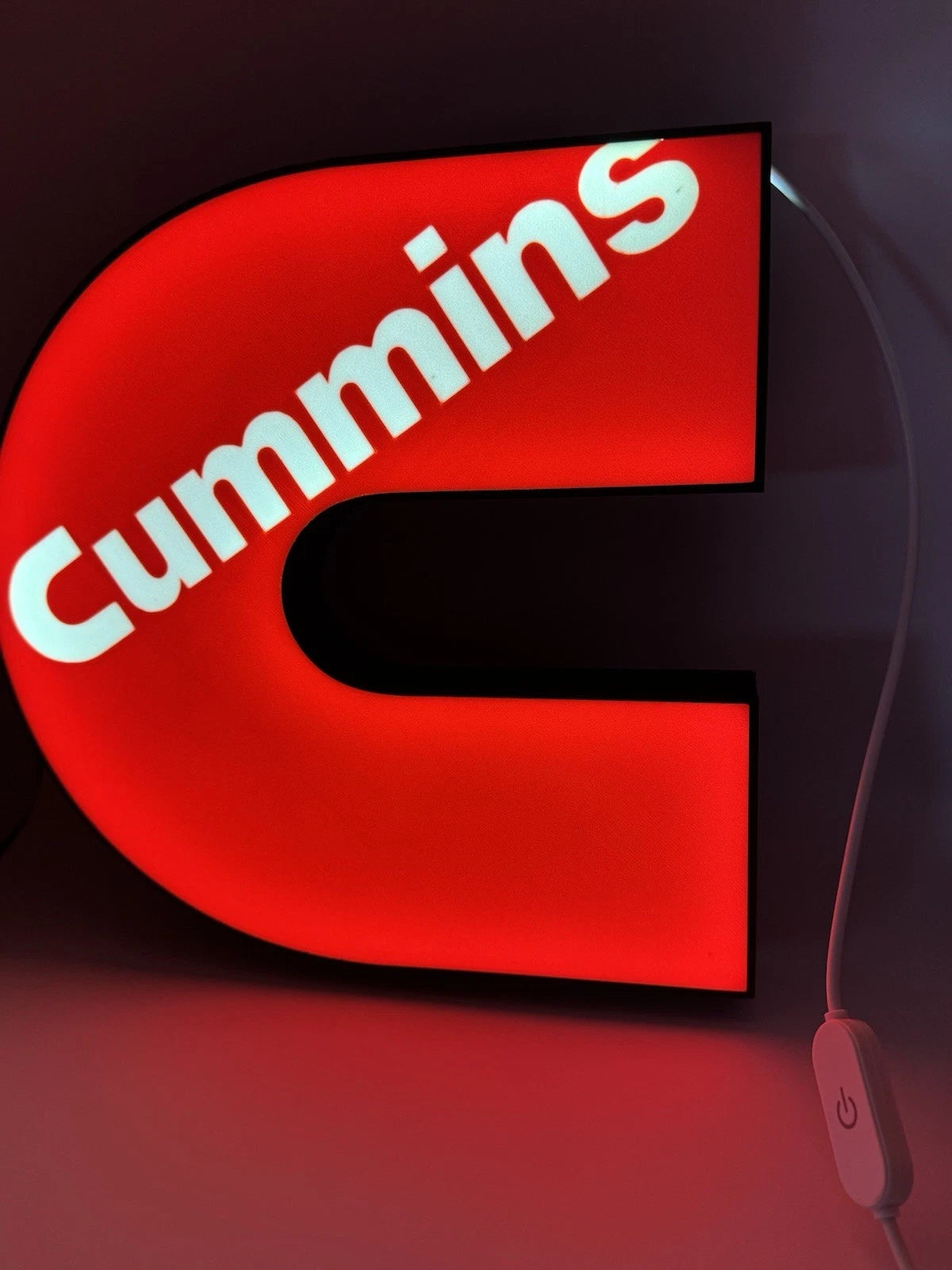 Red Cummins - Light Up LED Sign
