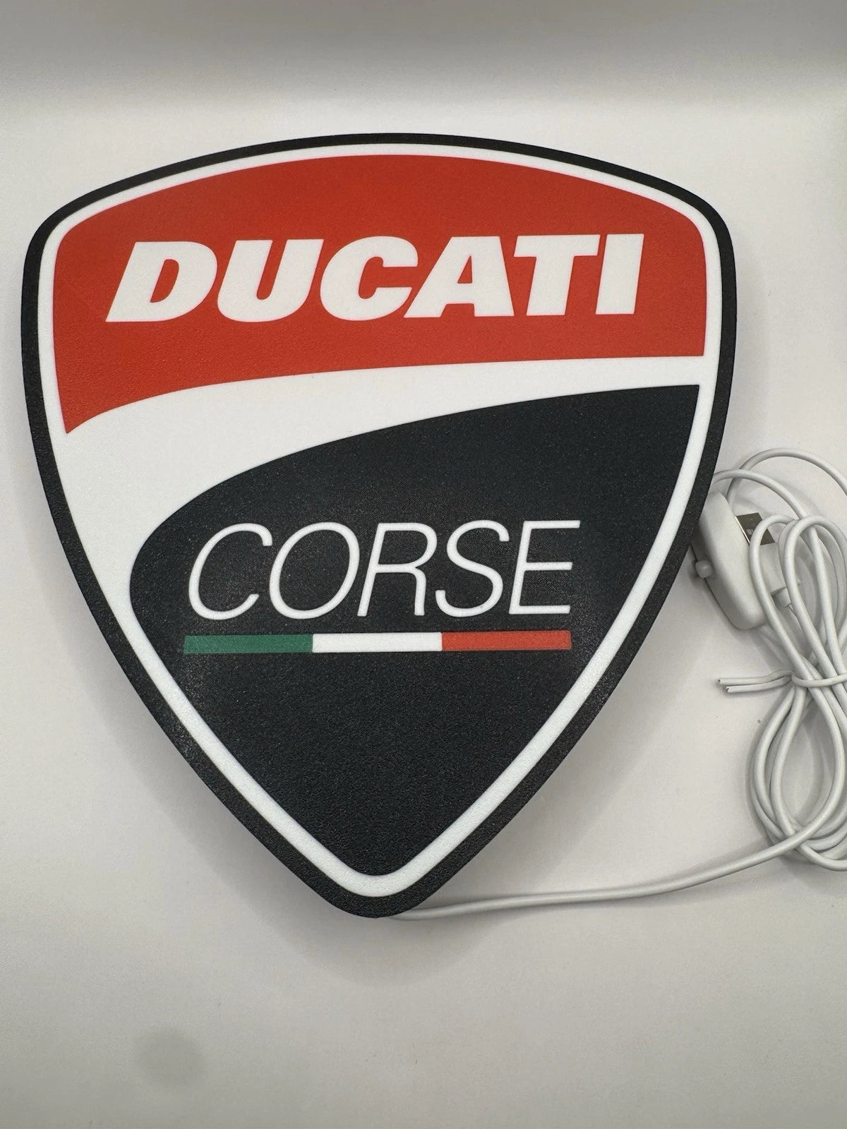 Ducati Motorcycle Corse Light Up LED Sign Monster Panigale Hypermotard Diavel