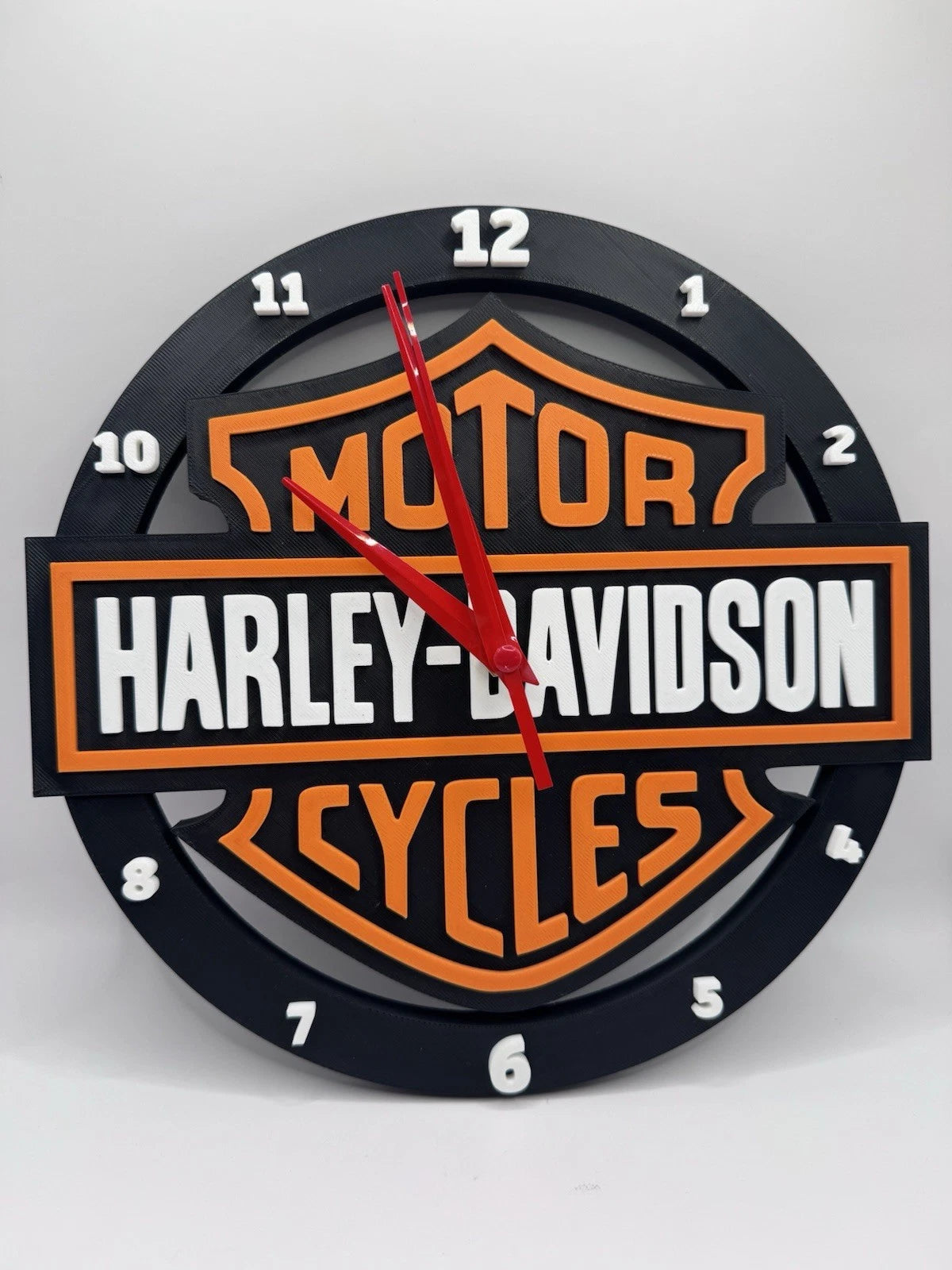 Harley Davidson Wall Clock 10.5” Smooth Sweep - Sportster Bagger Fat Boy