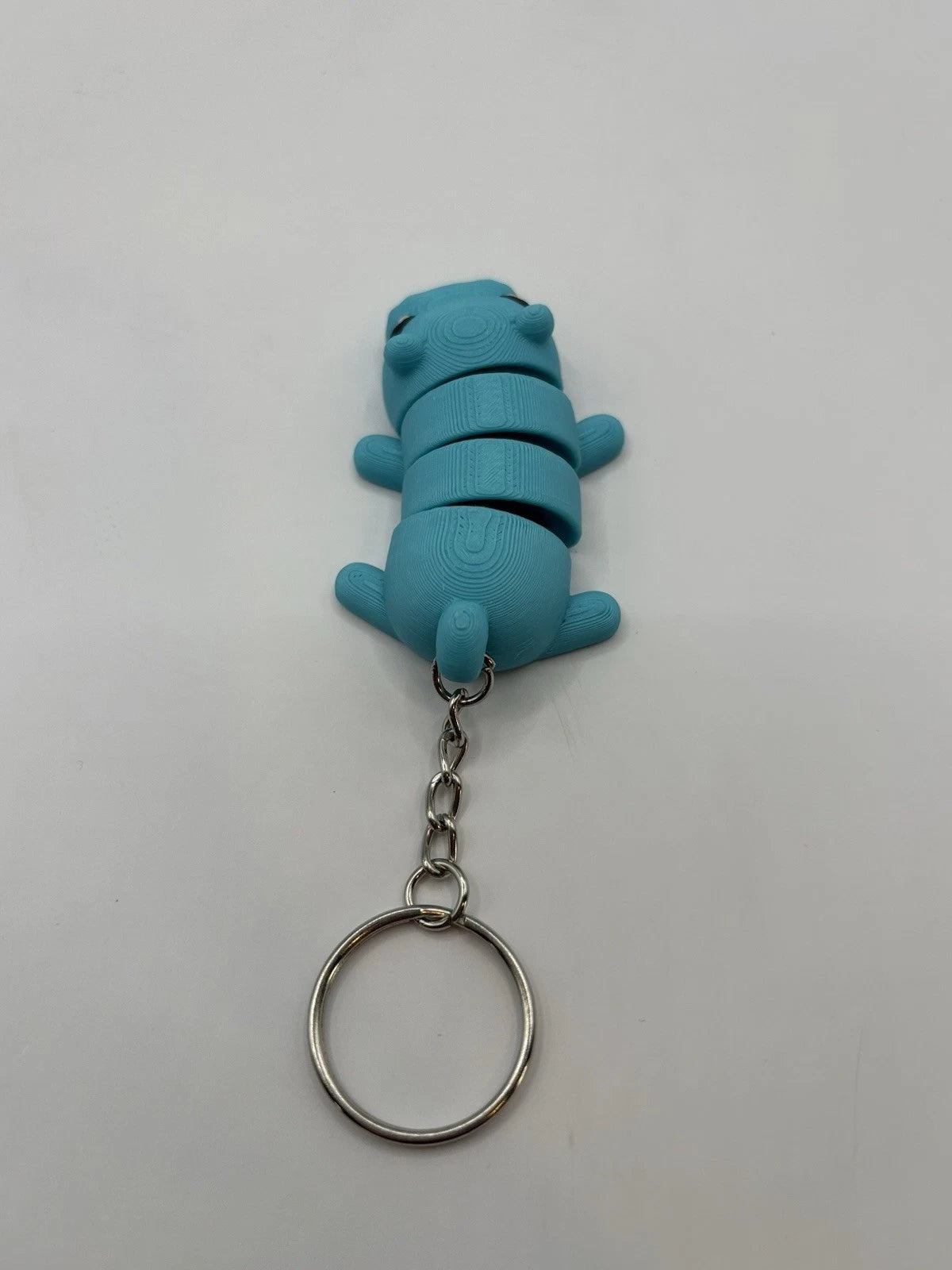 Blue Hippopotamus Fidget Keychain