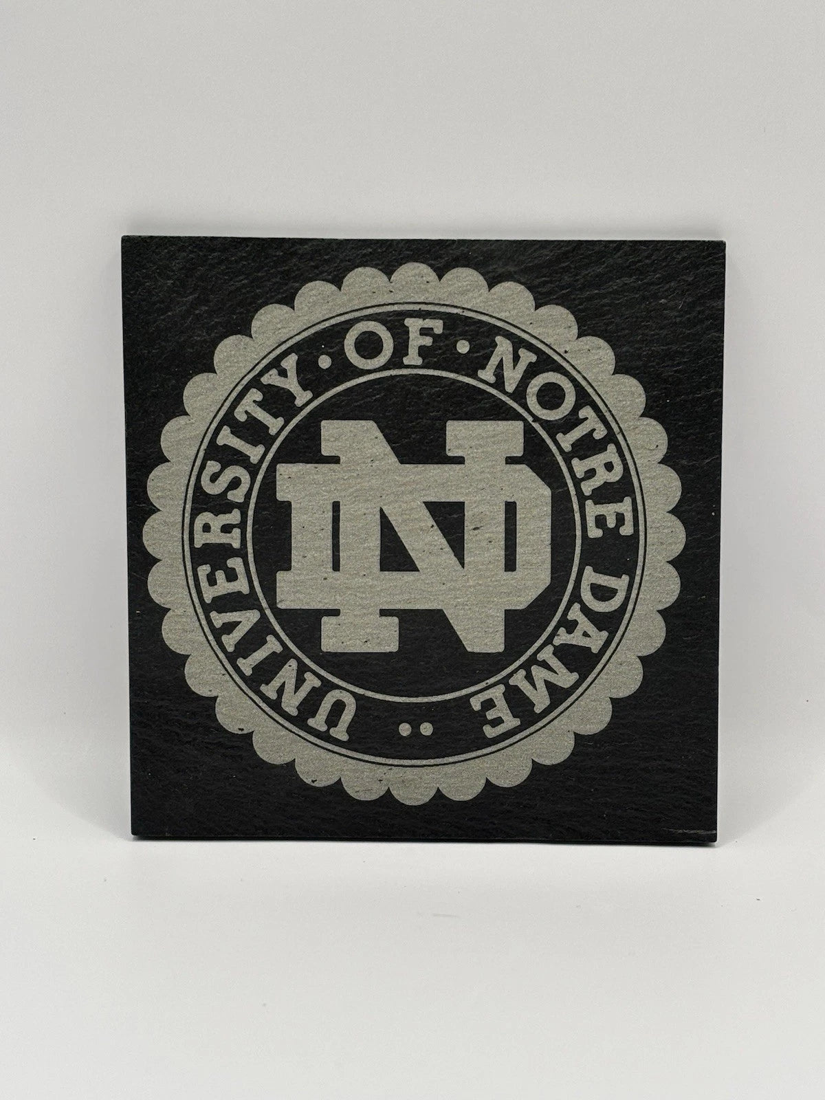 (4 Pack) Notre Dame University - Laser Engraved Slate Coasters