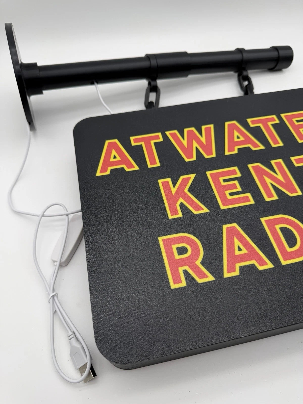 Atwater Kent Radio -  Square Dual Side Pub Style Light Up LED Sign
