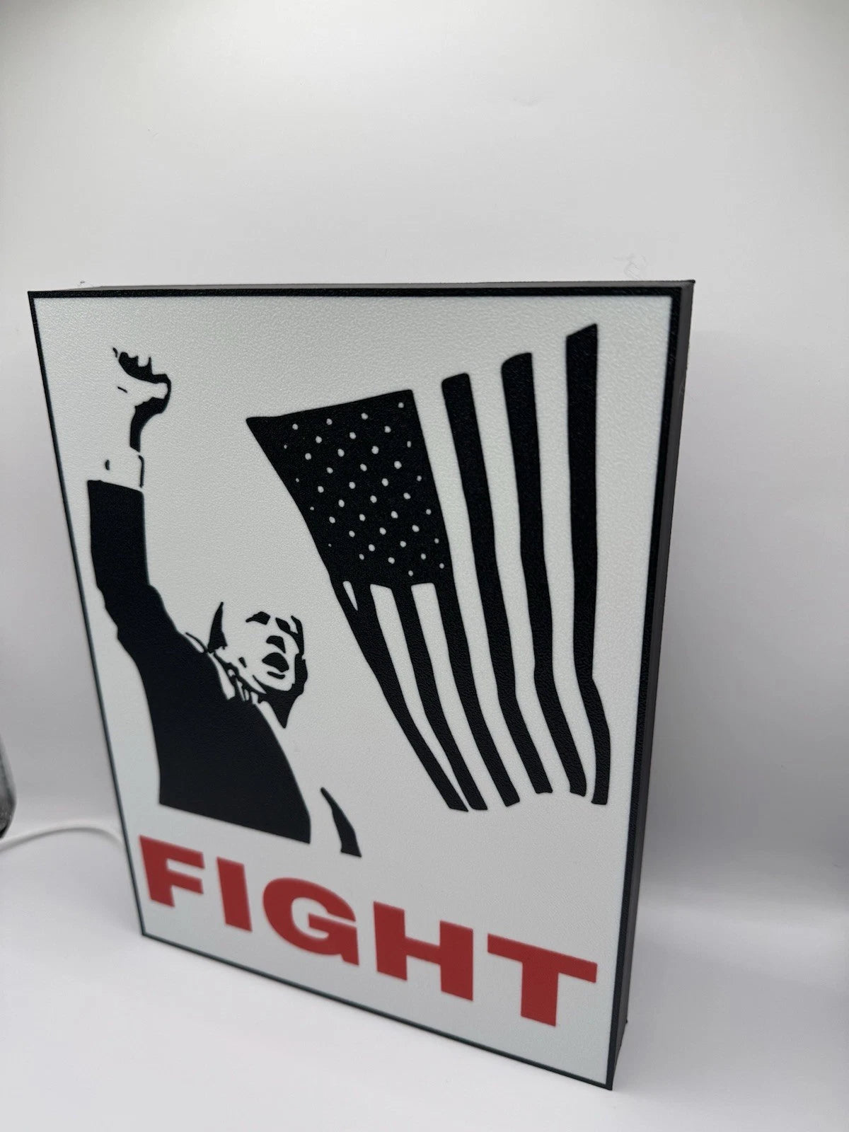 Donald Trump FIGHT - Light Up LED Sign