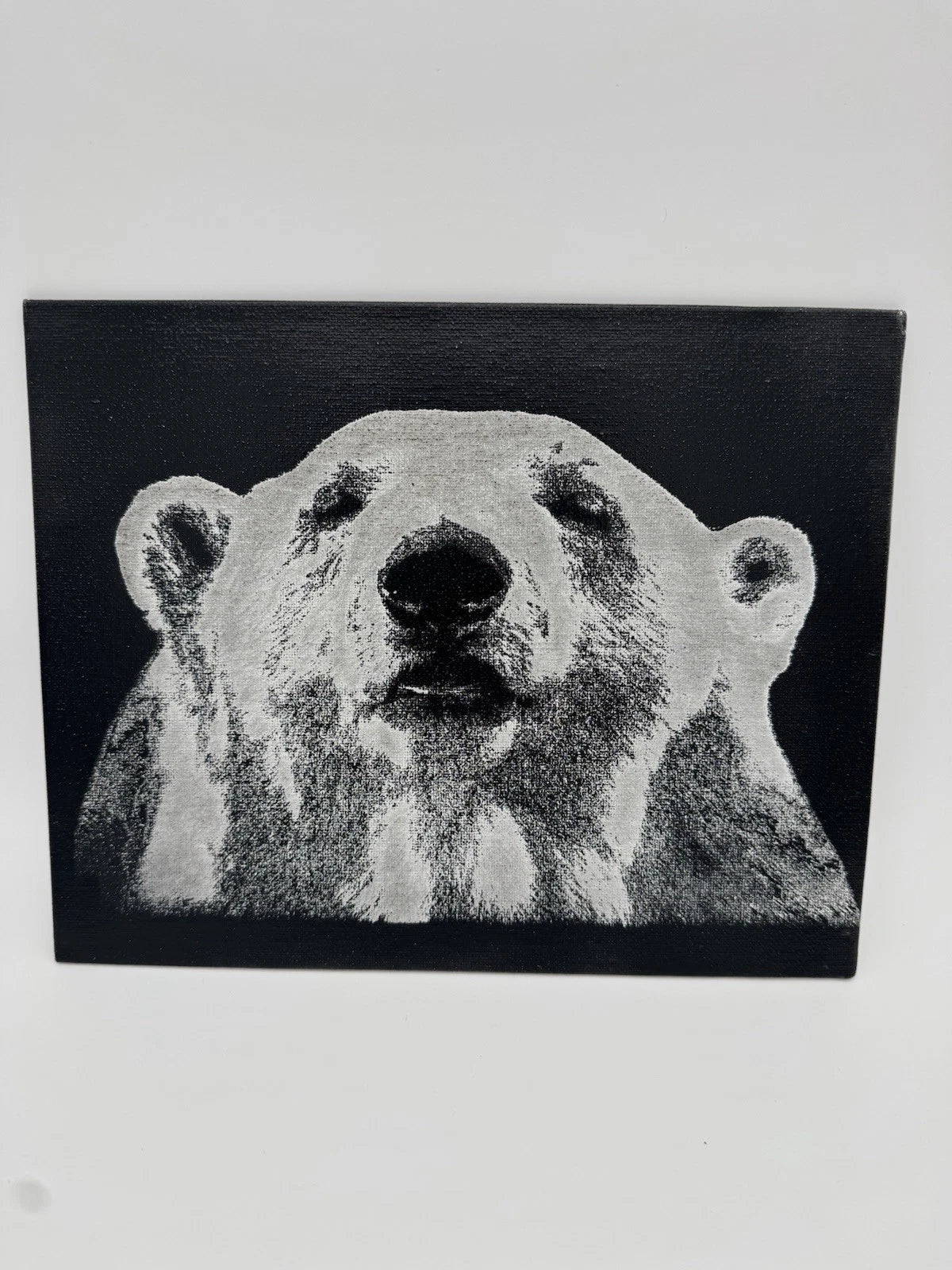 Polar Bear - Oil On Canvas Painting 8x10 Original Art